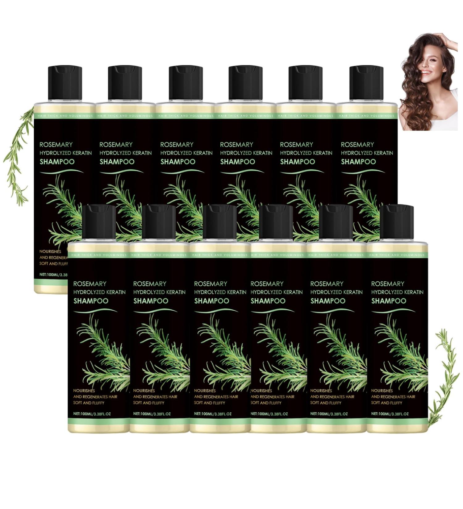  CongRong Hydrolyzed keratin shampoo with rosemary nourishes and regenerates thinning hair and combats hair loss natural thickening and strengthening formula adds volume promotes growth - Buy Online on GoSupps.com
