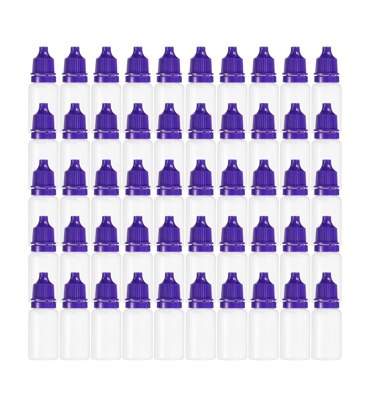 Buy PATIKIL 50 Pack 15ml Squeezable Dropper Bottles - Purple Liquids PE Vials with PP Cap | International Shipping Available - Buy Online on GoSupps.com