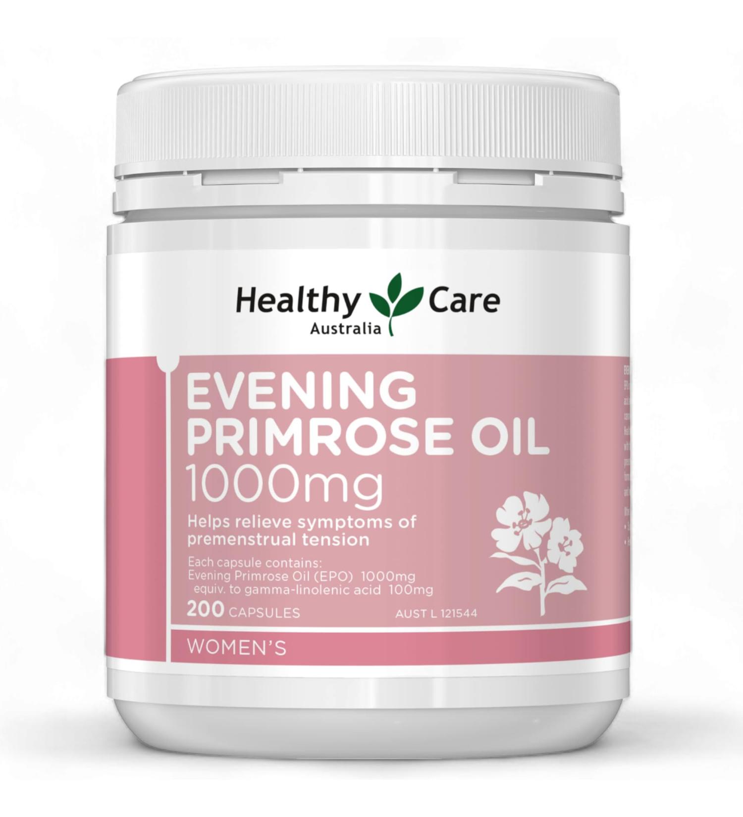 Healthy Care Evening Primrose Oil 1000mg 200 Capsules - Buy Online on GoSupps.com