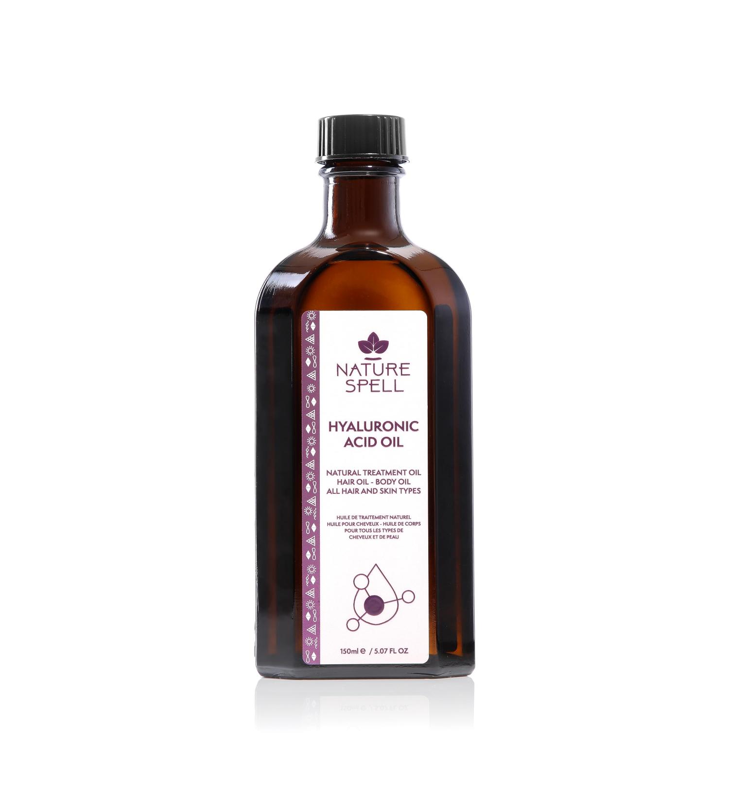 Nature Spell Hyaluronic Acid Hair Oil 150ml Natural Hair Treatment Oil & Body Oil Suitable for All Hair Types - Buy Online on GoSupps.com