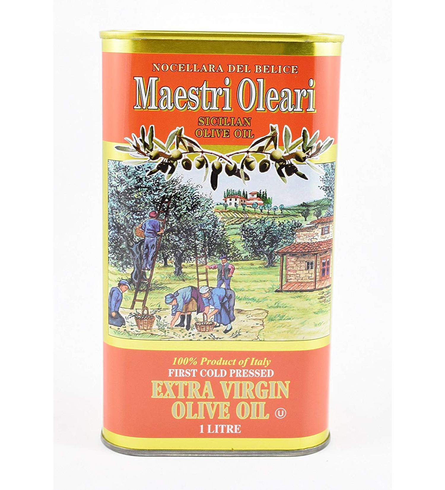 Maestri Oleari Extra Virgin Olive Oil 1 liters - Buy Online on GoSupps.com