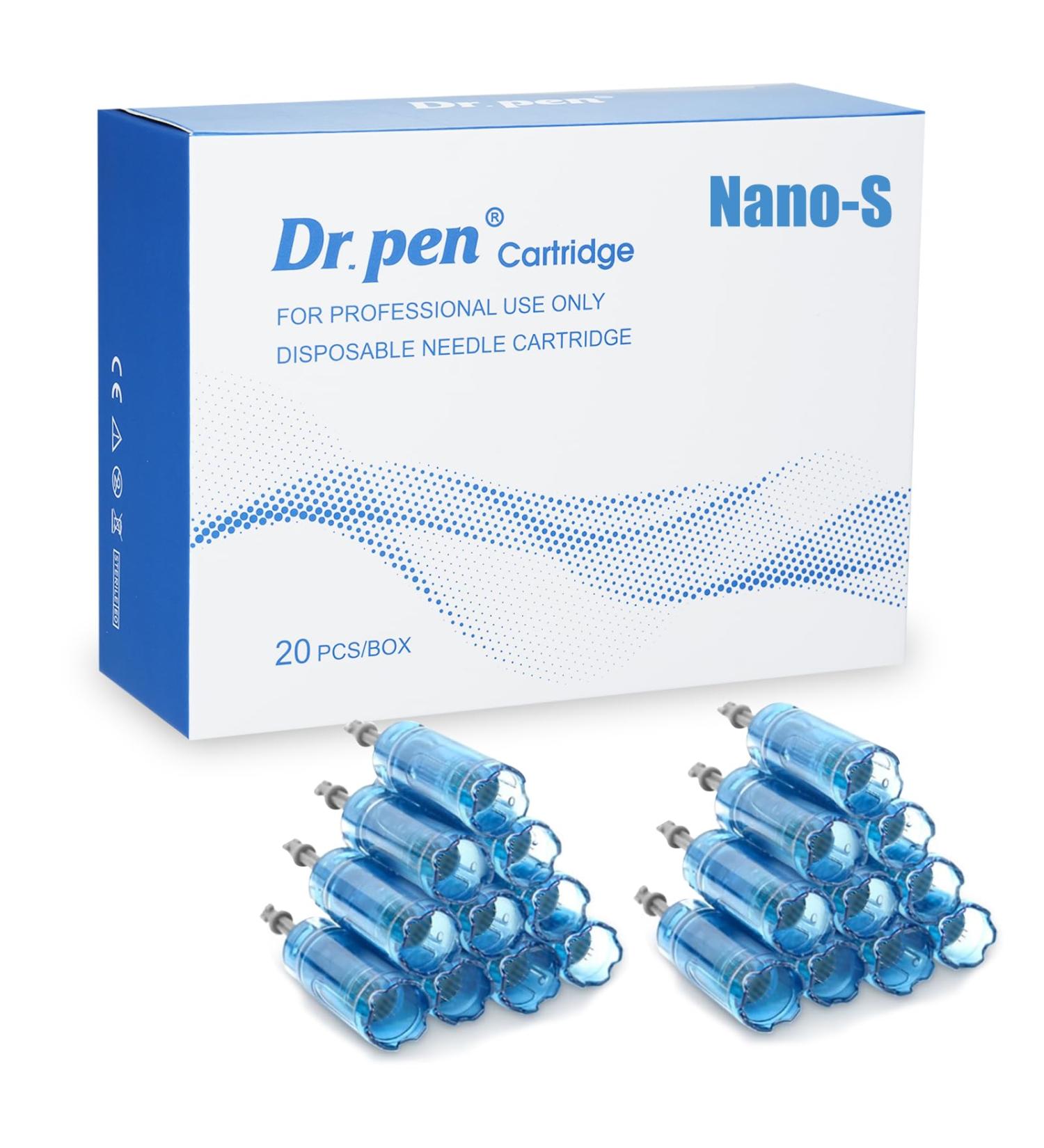 Dr. Pen Nano-S Cartridges - 20 Original Microneedling Needle Cartridges for Ultima A8S M8S A9 - Replacement for Electric Derma Pen - Buy Online on GoSupps.com