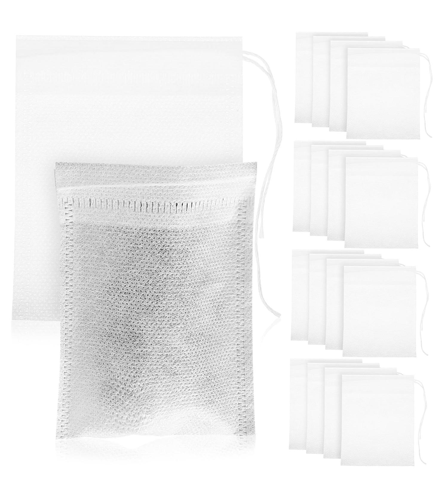  LABRIMP LABRIMP Pack of 200 Mesh Tea Filters with Drawstring for Loose Leaf Tea Easy to Use Infuser Bags Perfect for Infusion - Buy Online on GoSupps.com