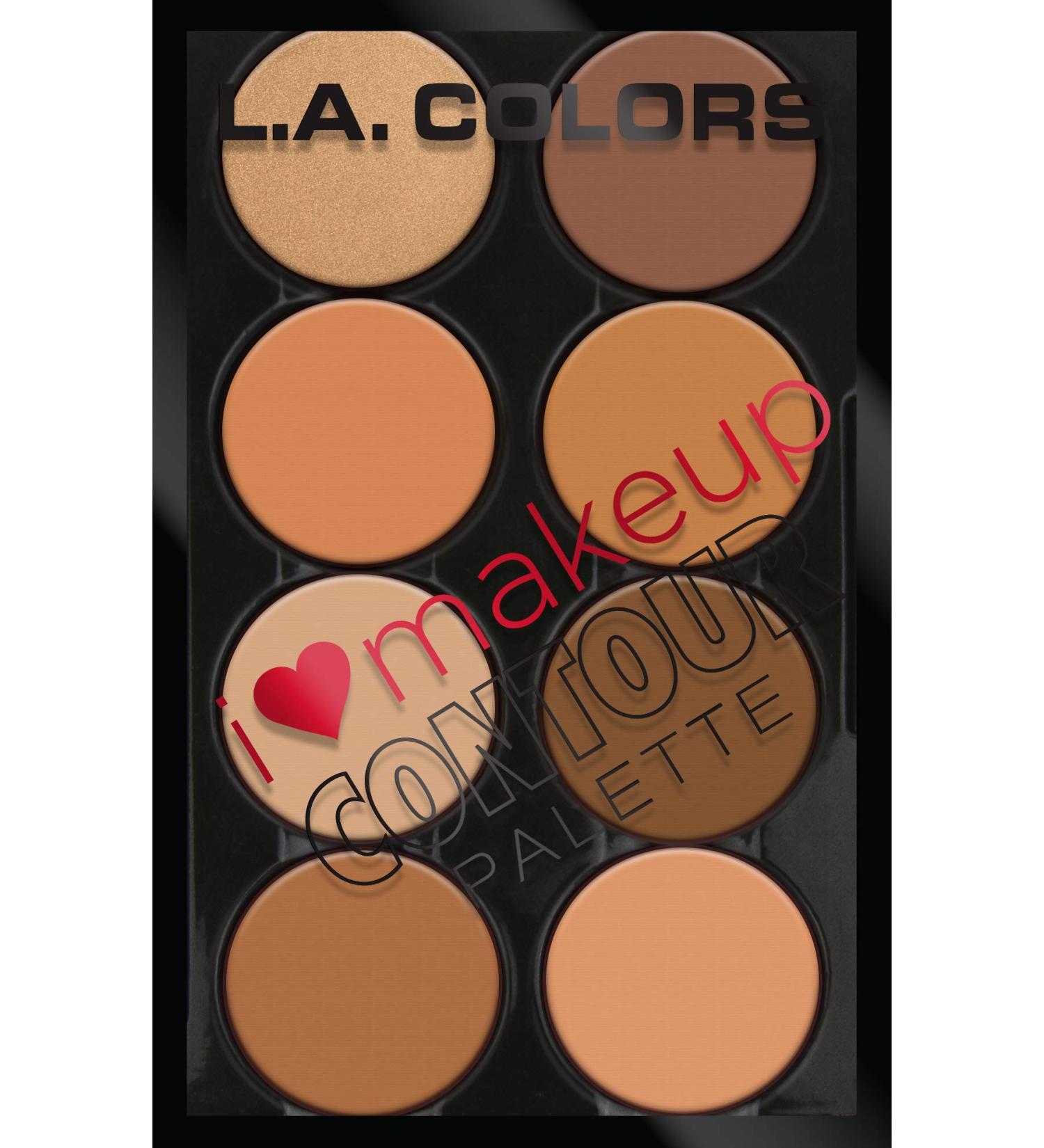 L.A. Colors I Heart Makeup Contour Palette Medium to Dark 1.04 oz - Pack of 1 - Buy Online on GoSupps.com