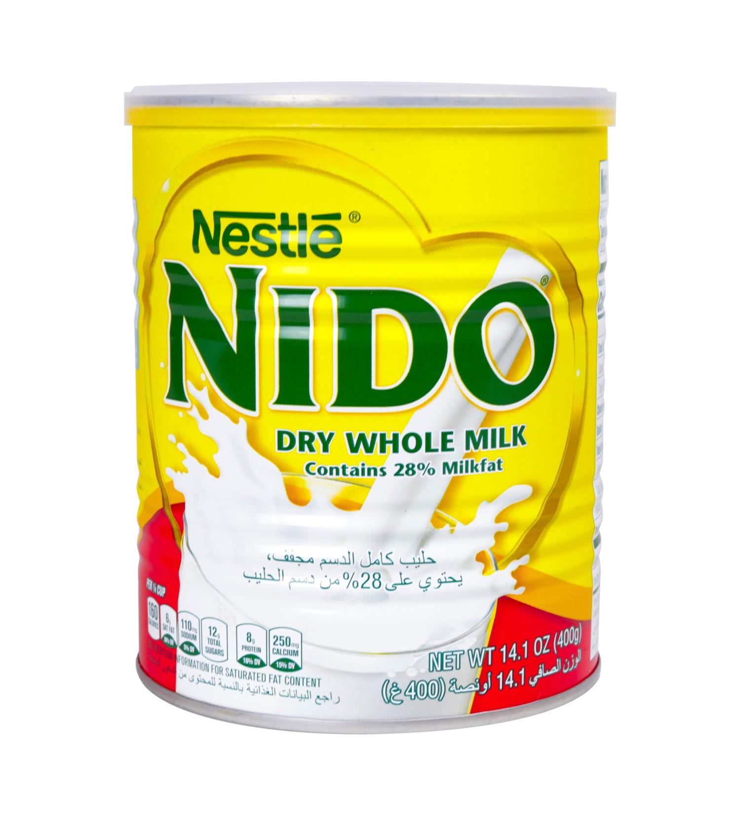 Nestle Nido Milk Powder 14.1 oz - Imported from Holland, Fortified with Vitamins & Minerals - Easy to Prepare, 12+ Months - Buy Online on GoSupps.com