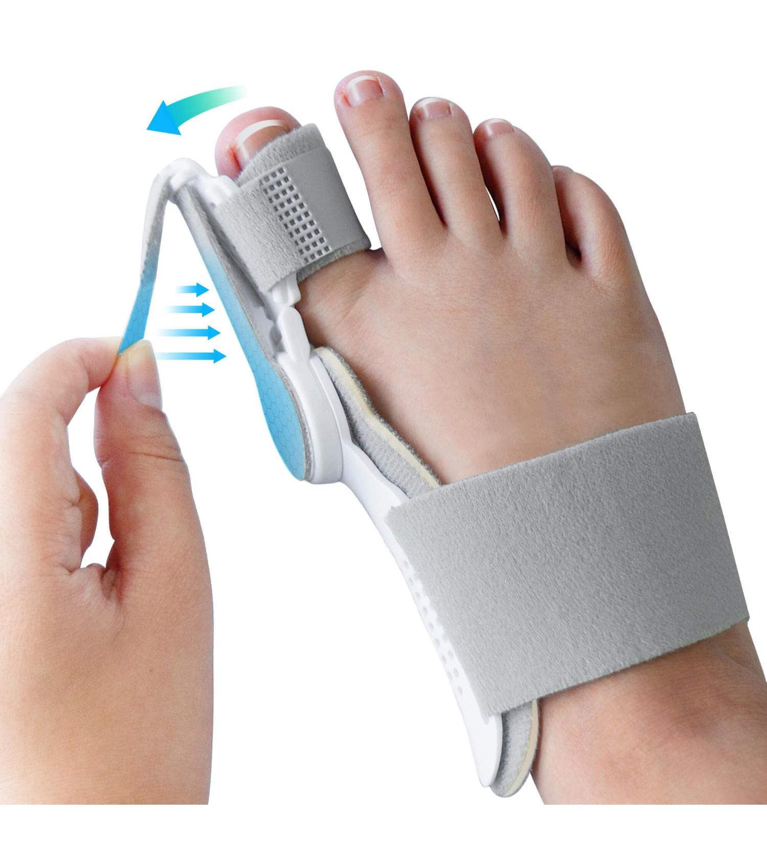 Bunion Corrector for Men & Women Adjustable Night & Day Splint Big Toe Separator for Pain Relief & Orthopedic Toe Straightener - Buy Online on GoSupps.com