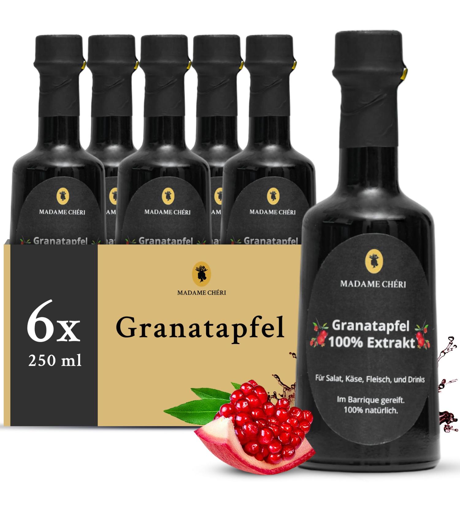 Madame Ch ri 250ml Pomegranate Syrup - 100% Pure Turkish Nar Eksisi for Salad Dressings Marinades & Drinks | 6-Pack - Buy Online on GoSupps.com