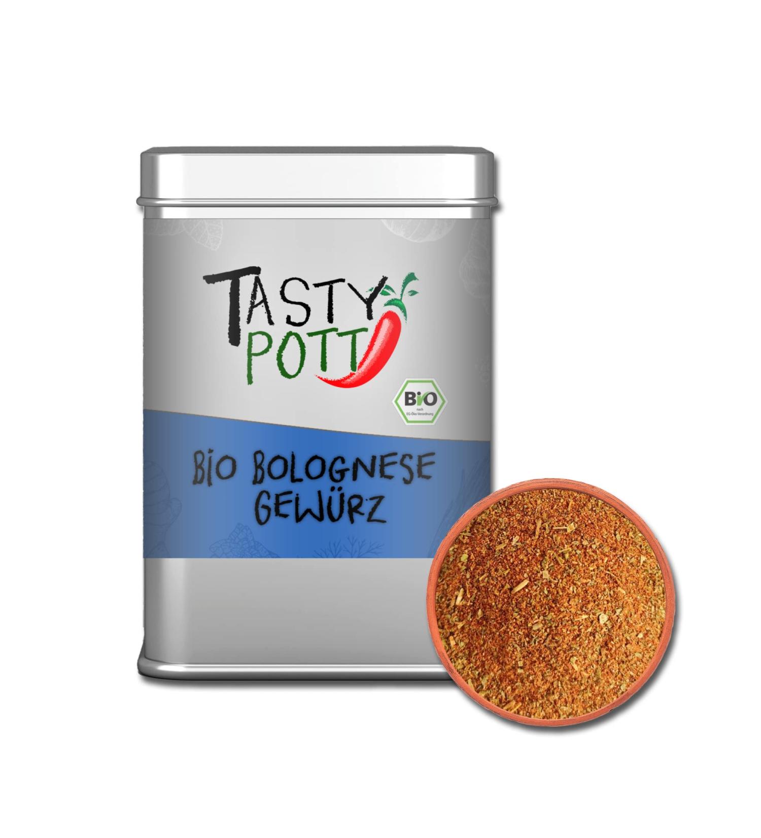 Jeske Sports Supplies Tasty Pott Spice mixtures 3 I spices I coffee spice I smoothie I spice mixtures I dip I sauce Bio Bolognese spices 80 g - Buy Online on GoSupps.com