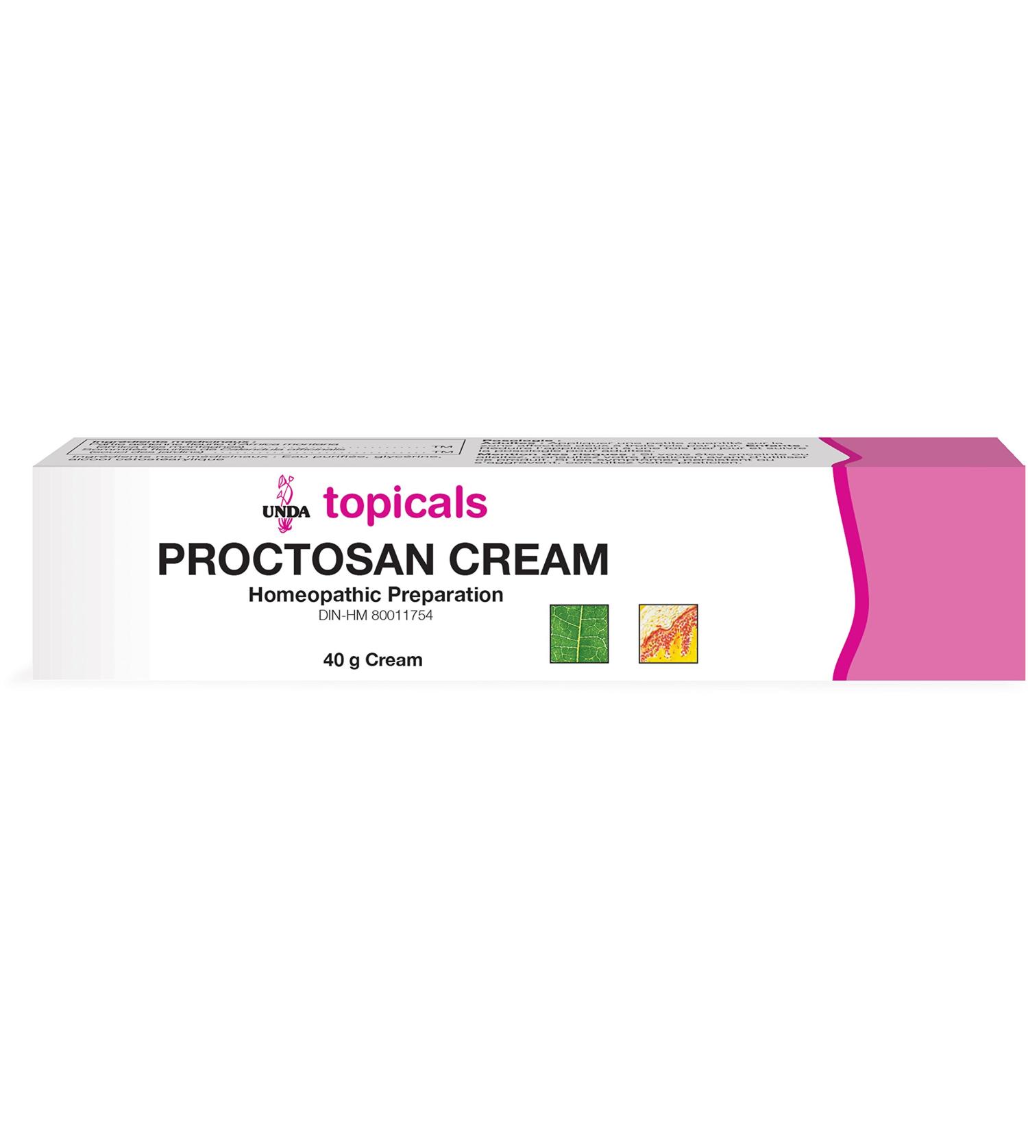 UNDA - Proctosan Cream - Homeopathic Preparation - 40 Grams Cream - Buy Online on GoSupps.com