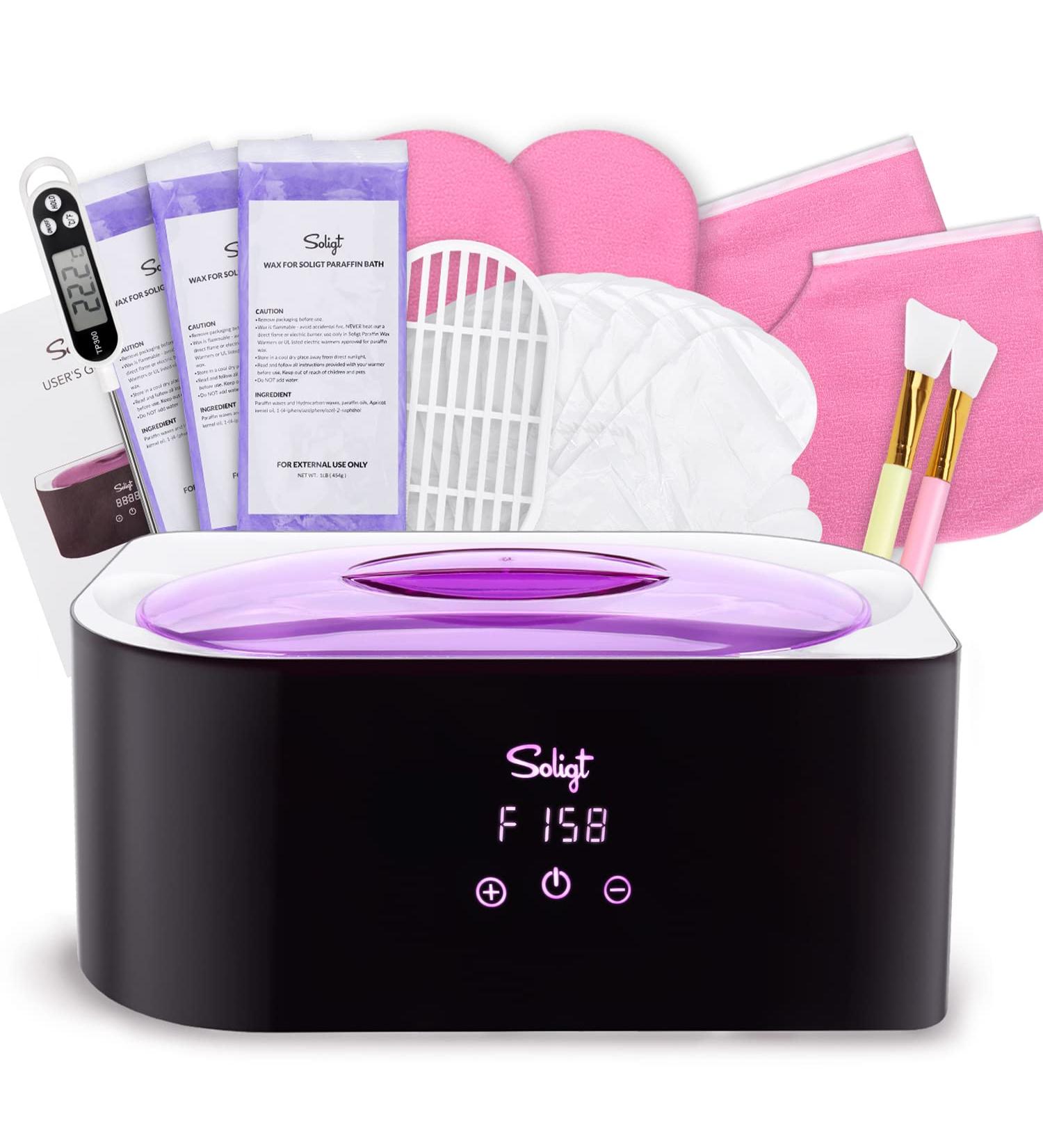 Large 4000ml Paraffin Wax Machine for Arthritis Relief - Hypoallergenic Paraffin Bath for Soft Skin - Dark Purple Design - Buy Online on GoSupps.com