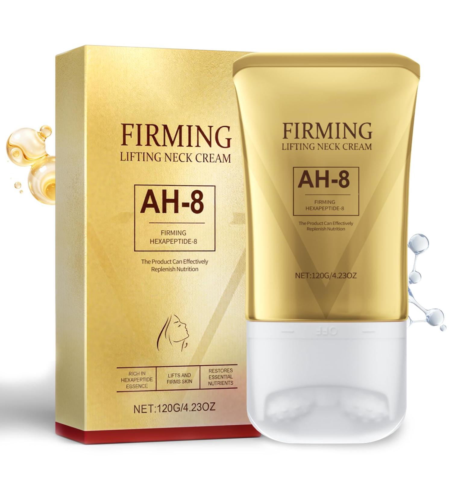COSMOO AH-8 Firming Neck Cream for Crepey Skin Hexapeptide Moisturizer Tightening & Wrinkle Reduction Anti-Aging Neck Treatment - Buy Online on GoSupps.com