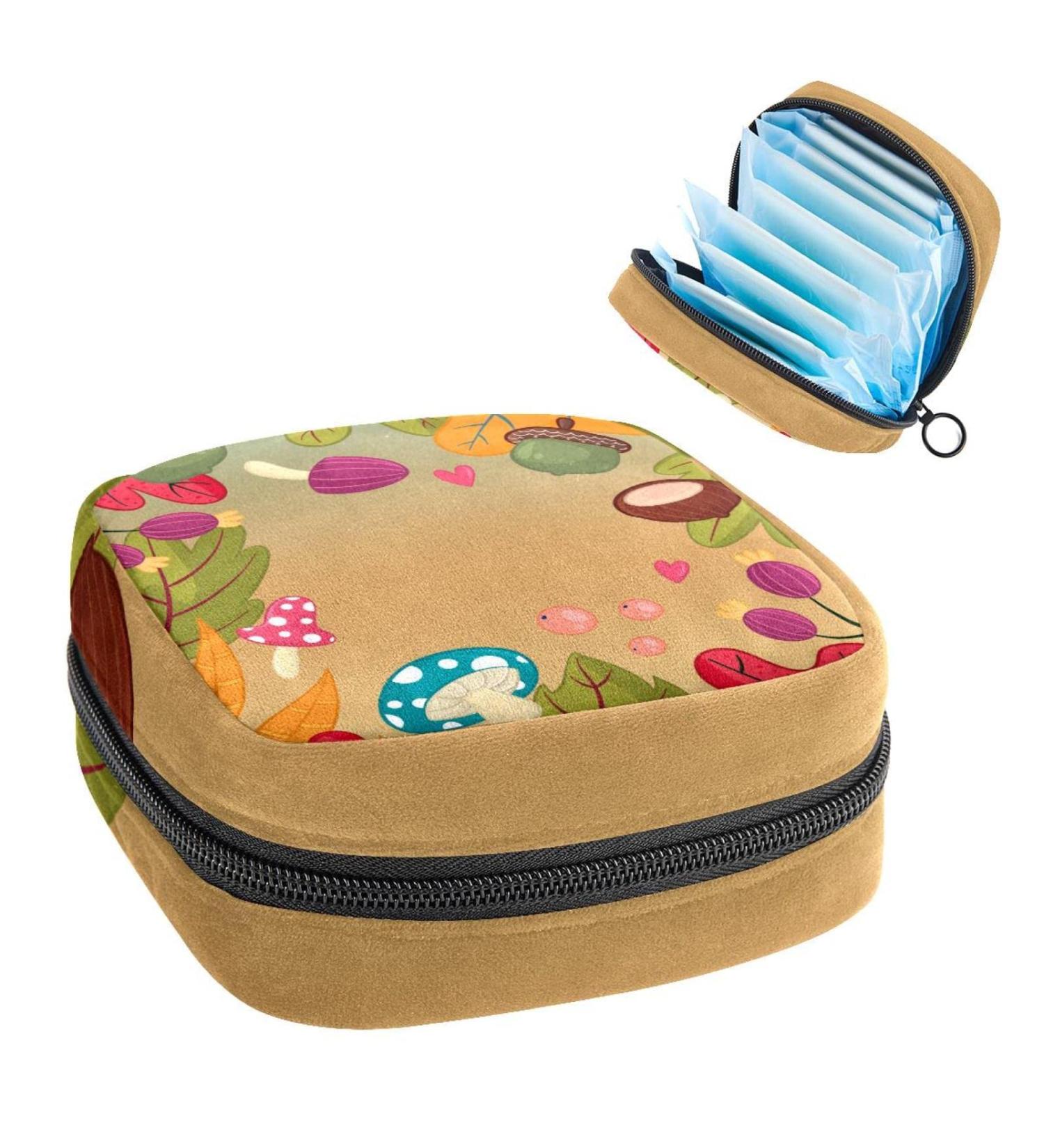 Shop Women's Bonds Still Pad Colorful Autumn Pattern Portable Period Kit Bag | Feminine Products for Women & Girls - Buy Online on GoSupps.com
