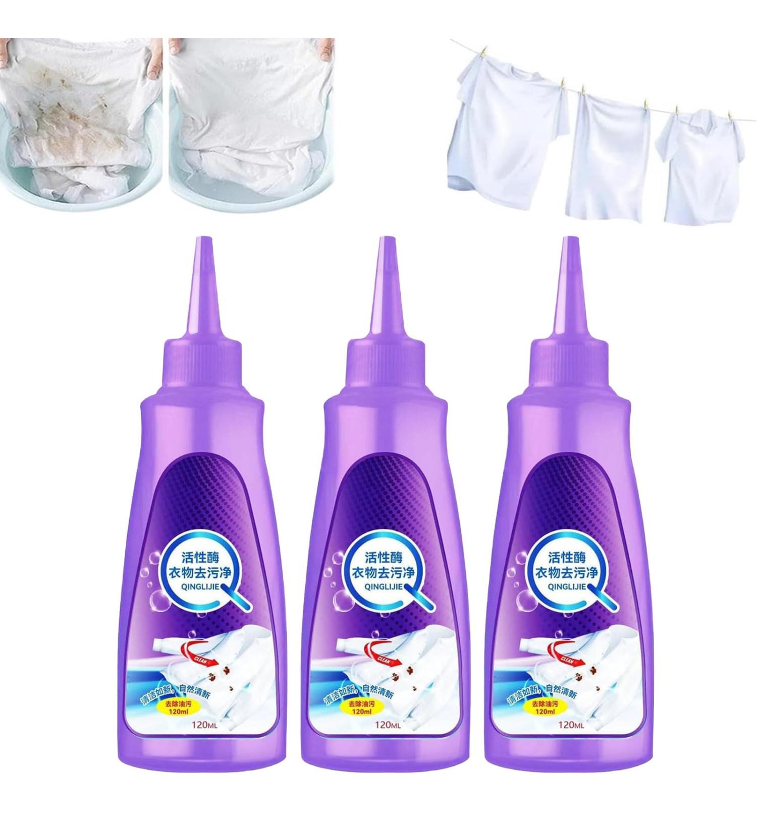 Urcstyle Stain Remover Urcstyle Laundry Stain Remover Active Enzyme Detergent Stain Remover Garment Stubborn Stain Cleaner Oil Remover Quick Laundry Dry Cleaner (3PCS) - Buy Online on GoSupps.com