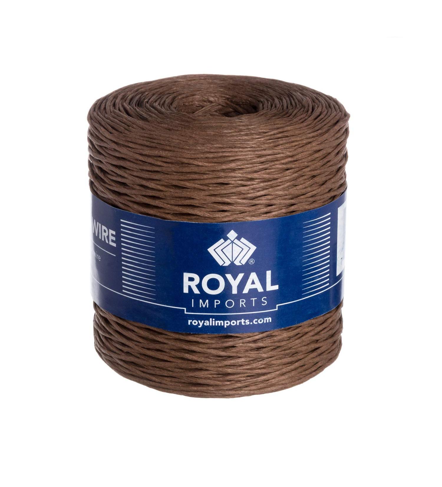 Royal Imports Bind Wire Twine for Bouquets, Wreaths & Crafts - 673 Ft - Brown - Buy Online on GoSupps.com