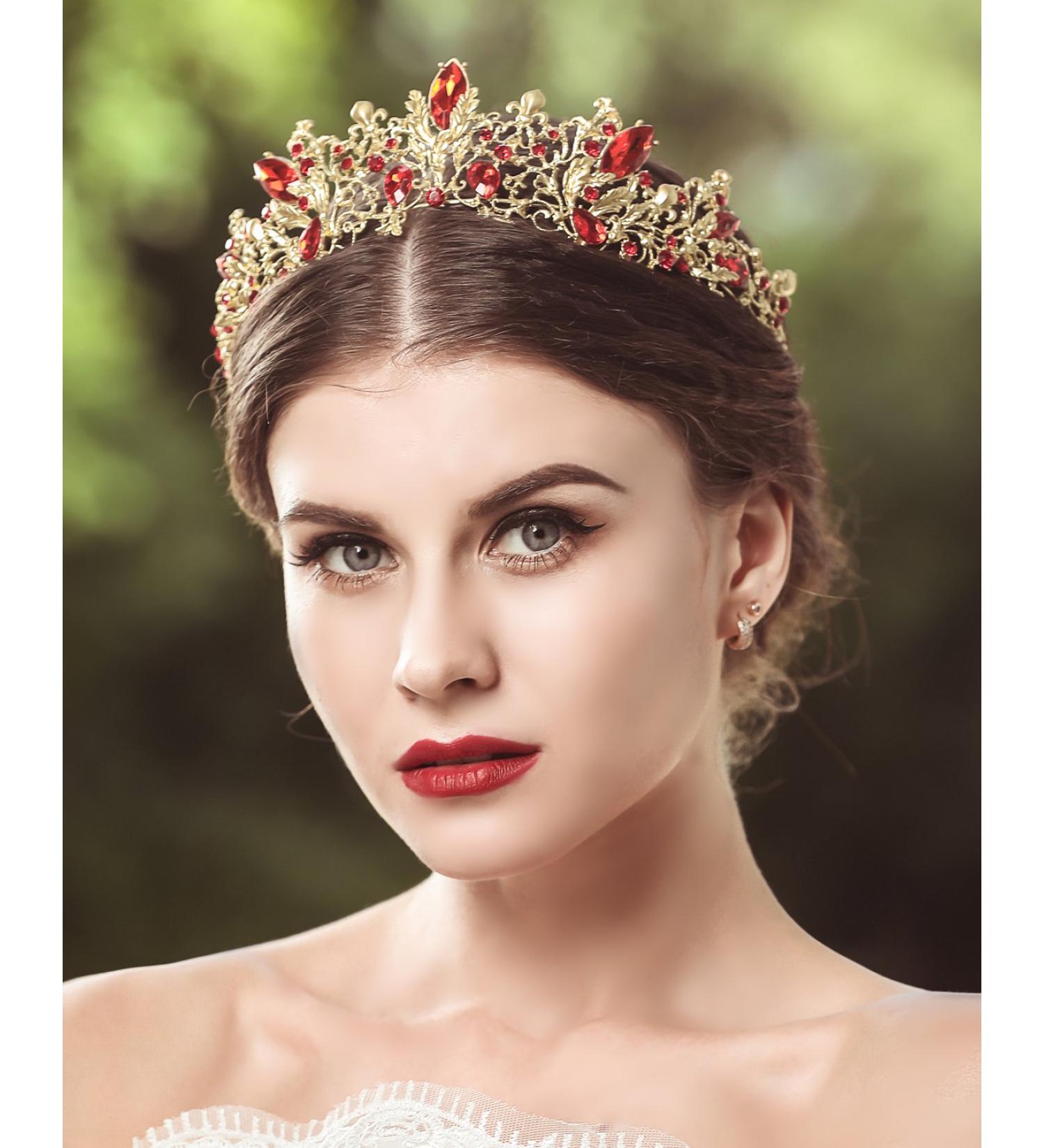 Jovono Wedding Crowns & Tiaras | Elegant Crystal Hair Accessories for Women - International Shipping - Buy Online on GoSupps.com