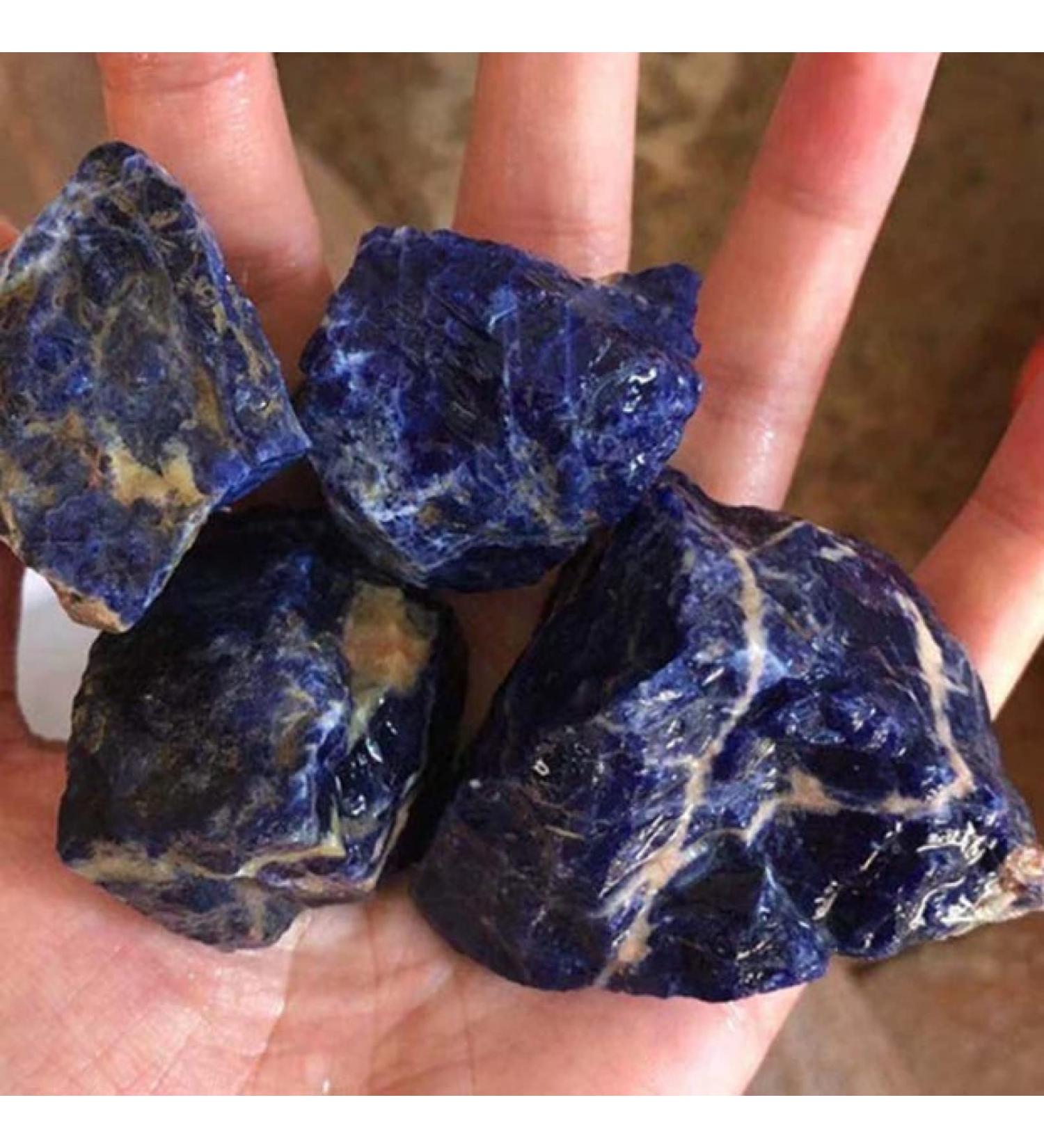 Natural Crystal Rough 50g Natural Clear Quartz Crystal Rock Chips Specimen Collection Natural Mixing Fish Tank (Color : Sodalite Size : 2-4 cm) - Buy Online on GoSupps.com