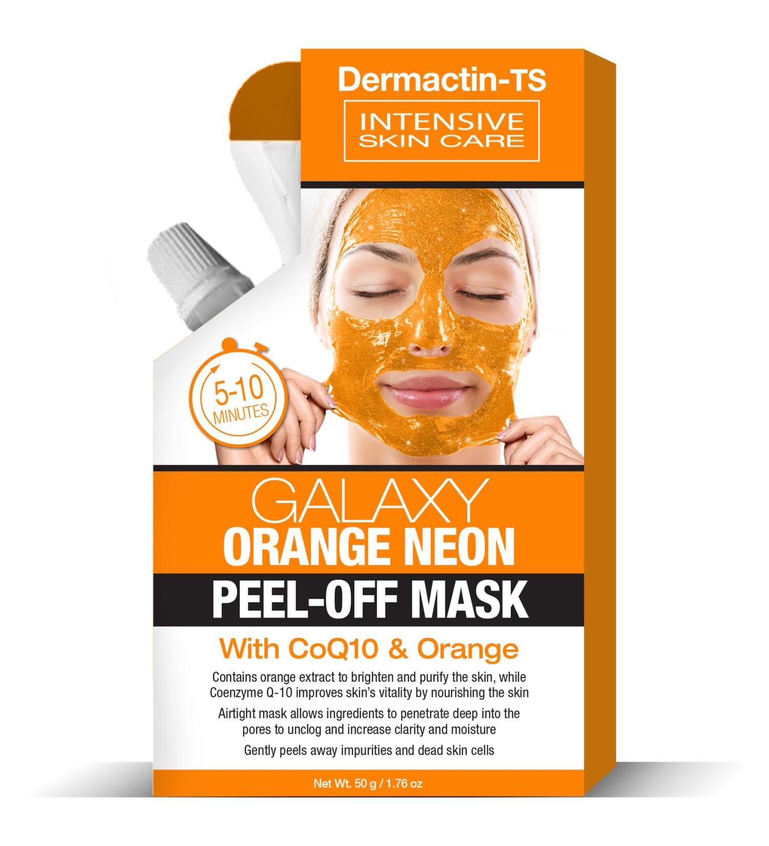 Buy Galaxy Orange Neon Peel Off Facial Mask with CoQ10 - Refreshing Skincare | 1.76 oz - International Shipping Available - Buy Online on GoSupps.com