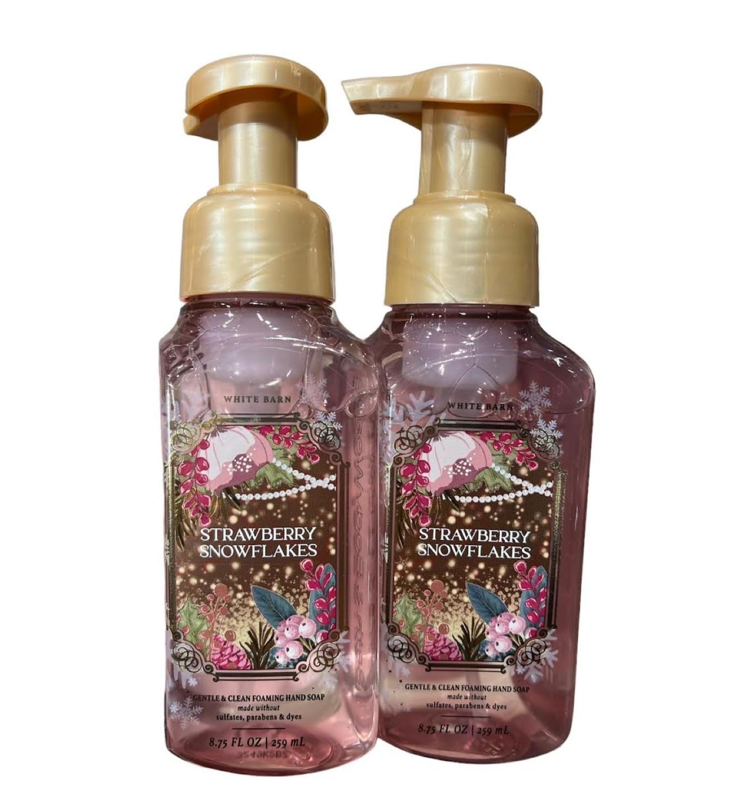 Buy Bath & Body Works Foaming Hand Soap - Strawberry Snowflakes 2 Pack | International Shipping Available - Buy Online on GoSupps.com