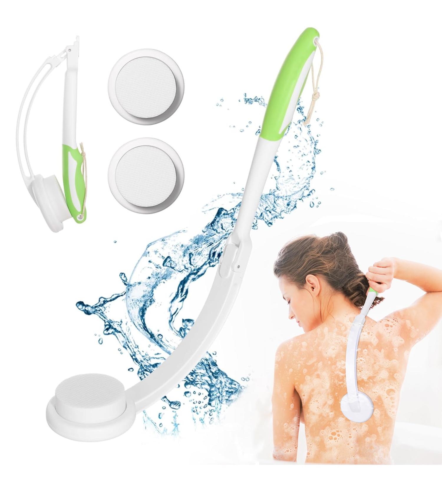 Back Creaming Aid Set - 3 Replaceable Pads | Foldable Back Creamer with Long Handle | Optimal Back Care 2023 - International Shipping Available - Buy Online on GoSupps.com