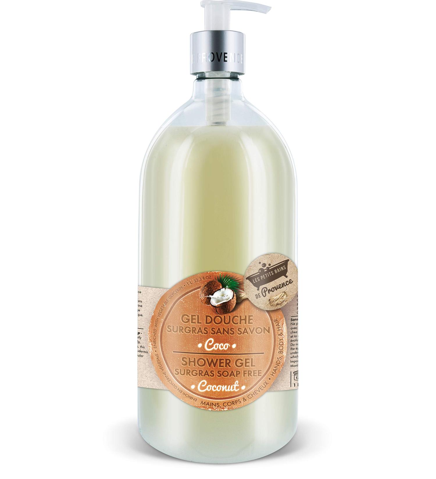 Superfatted shower gel 1L coconut