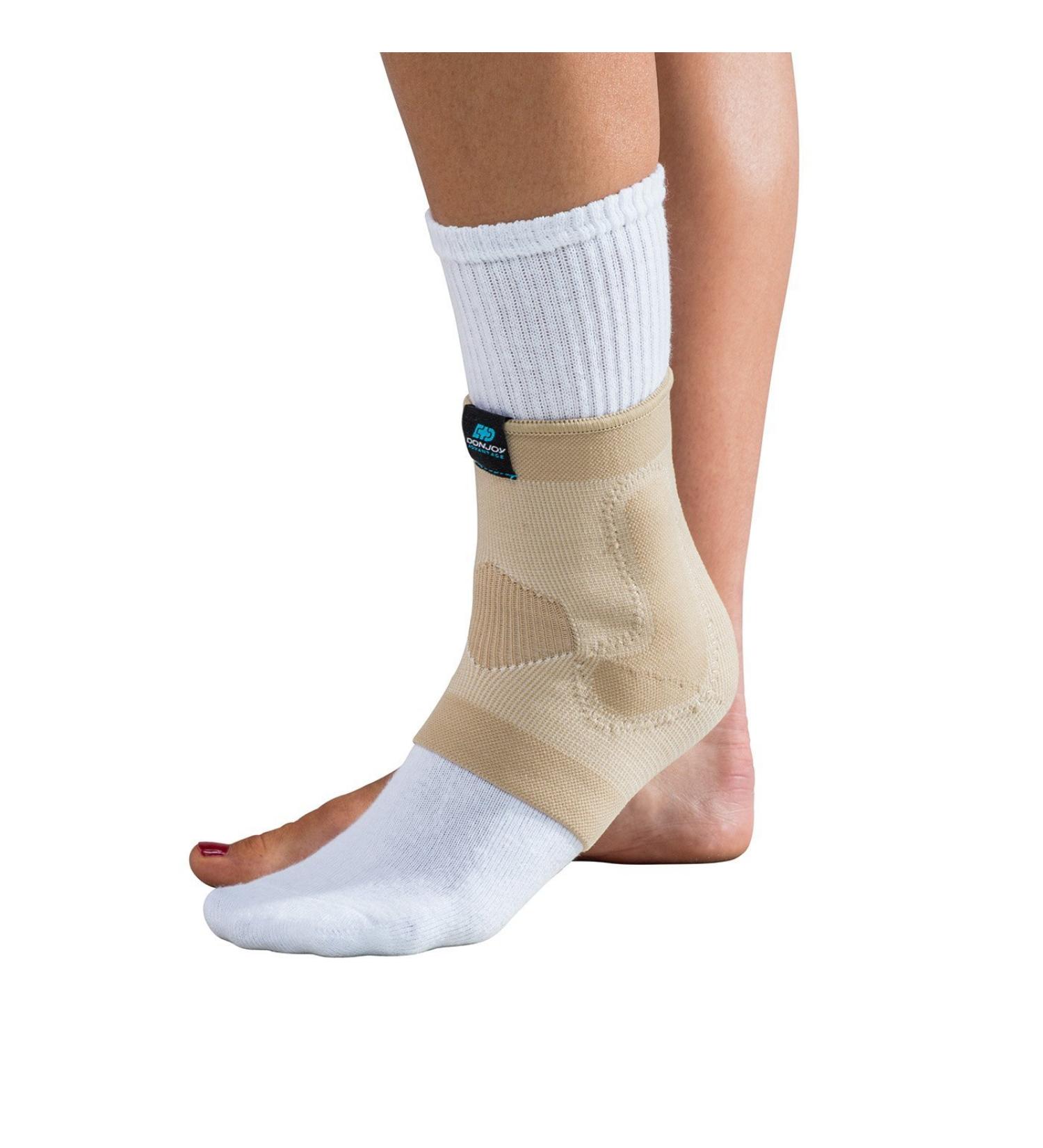 DonJoy Advantage DA161AV02-TAN-XL Deluxe Elastic Ankle for Sprains  Strains  Swelling  Tan  XL fits 10.5  11.5 X-Large fits 10.5-11.5