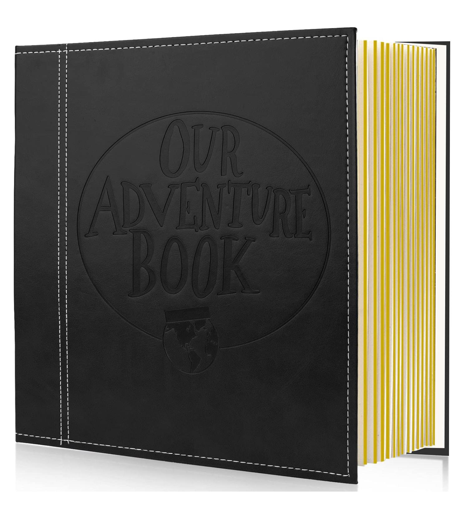 Magnetic Self-Stick Photo Album - Our Adventure Book, Leather Cover DIY Album for Wedding Anniversary - Holds Various Photo Sizes - Buy Online on GoSupps.com