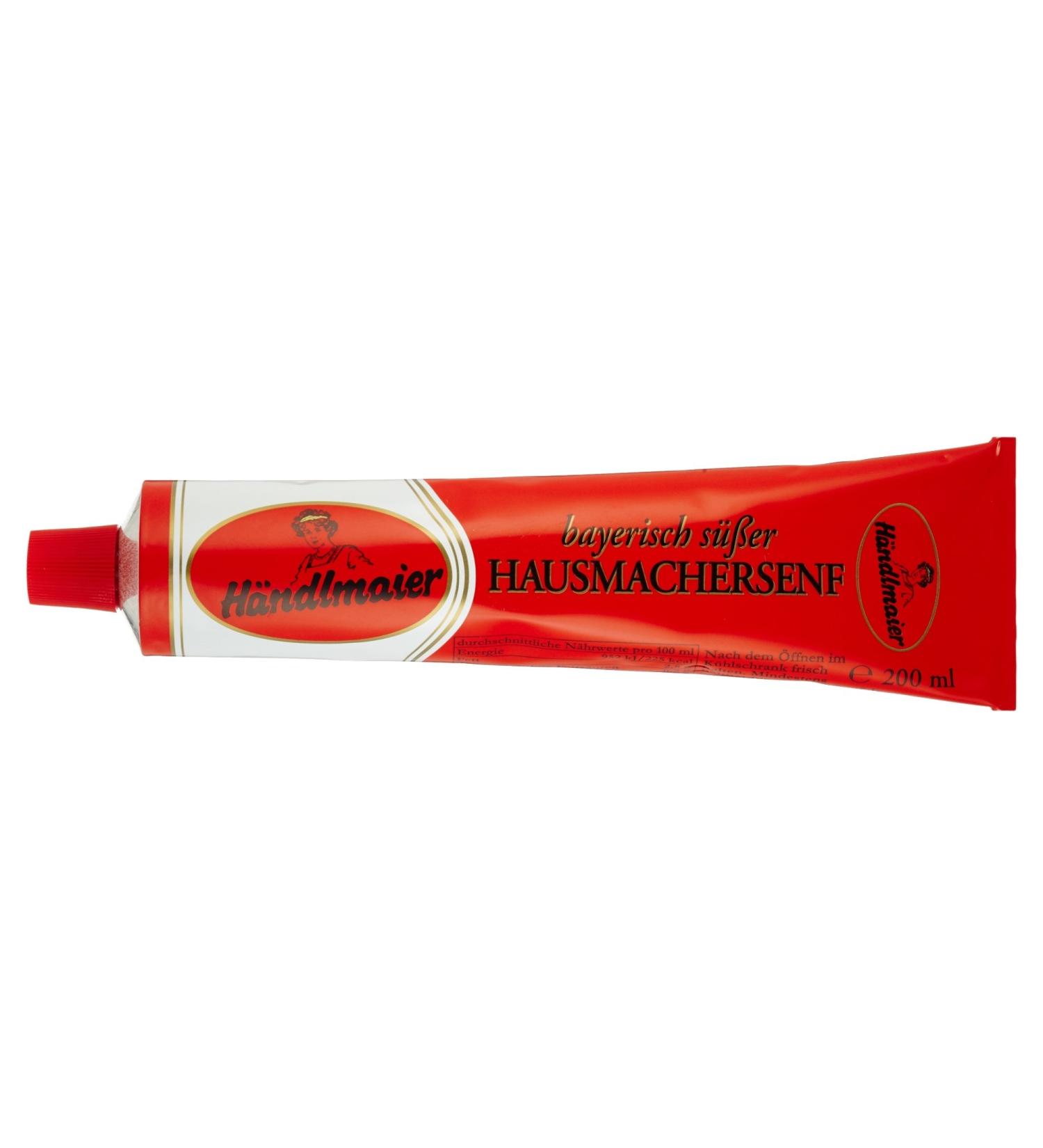 H ndlmaier Sweet Homemade Mustard Tube 200 ml - Authentic German Mustard for International Shipping - Buy Online on GoSupps.com
