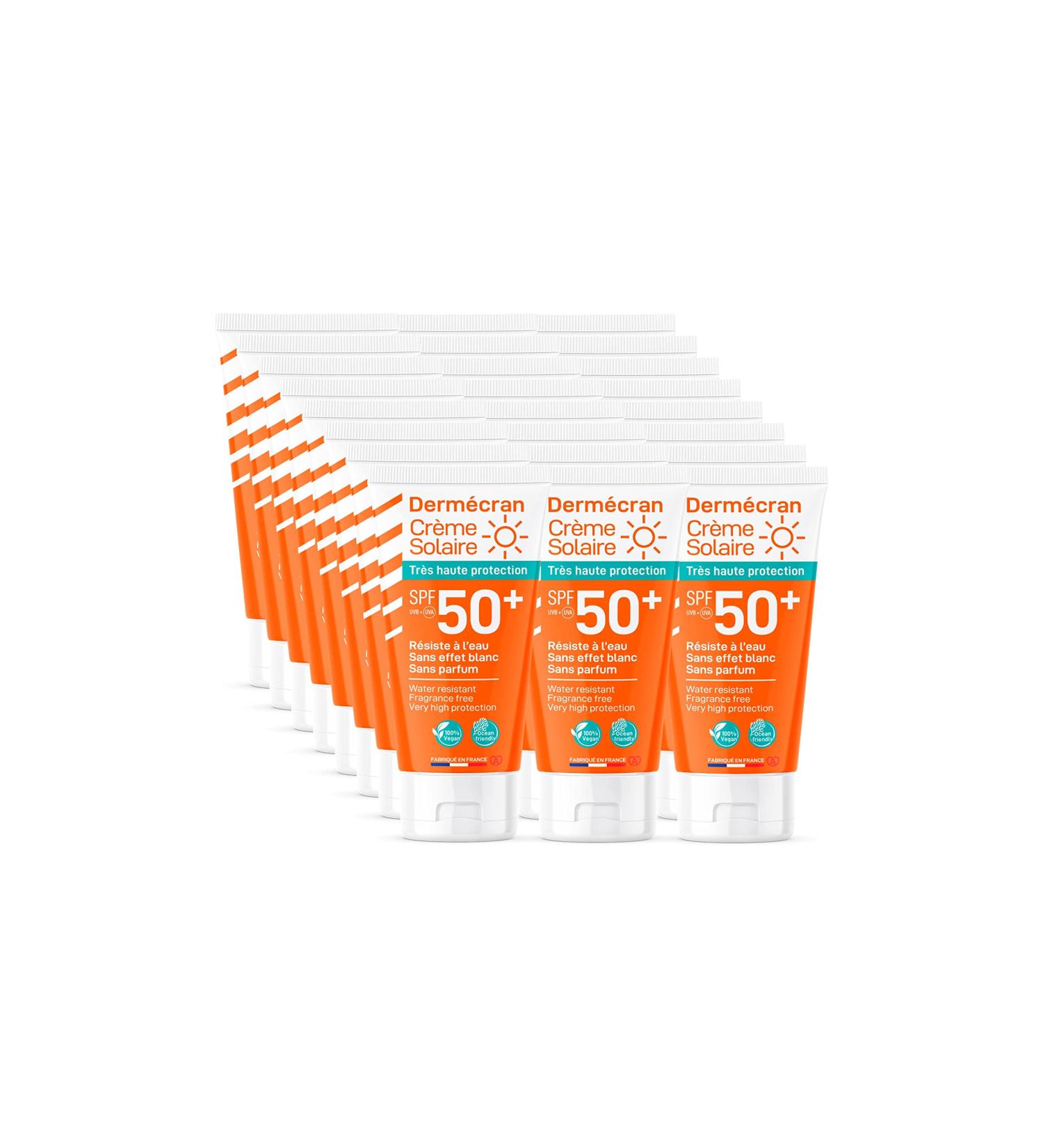SORIFA - Pack of 18 - Derm cran - Sunscreen SPF50+ - Face and body - Vegan & Ocean Friendly formula - Water resistant - For the whole family from 3 years old - Made in France - 50 ml tube - Buy Online on GoSupps.com