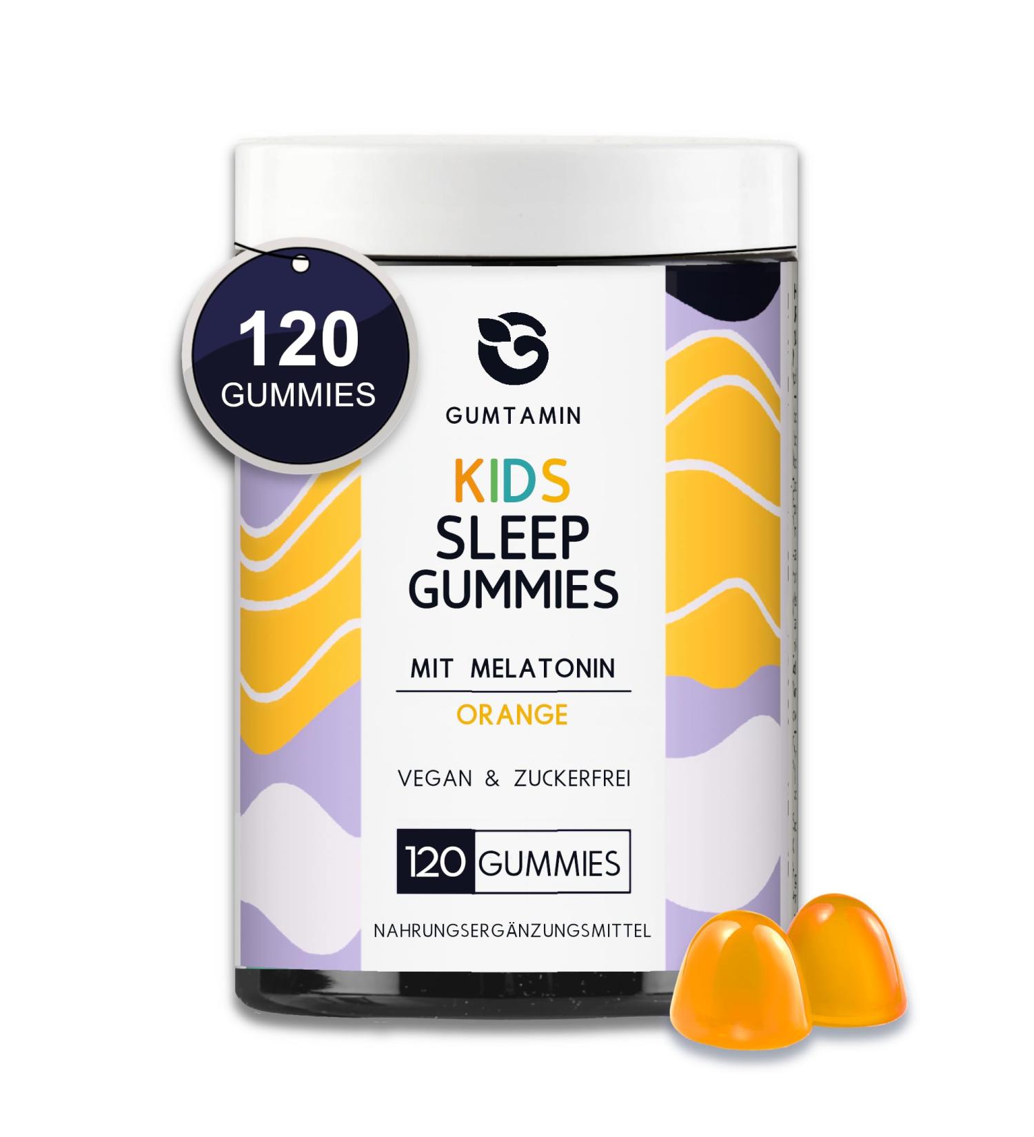Buy Gumamin Sleep Children Melatonin Gummies | Sugar-Free Vegan 120 Gummy Bears for Kids - Buy Online on GoSupps.com