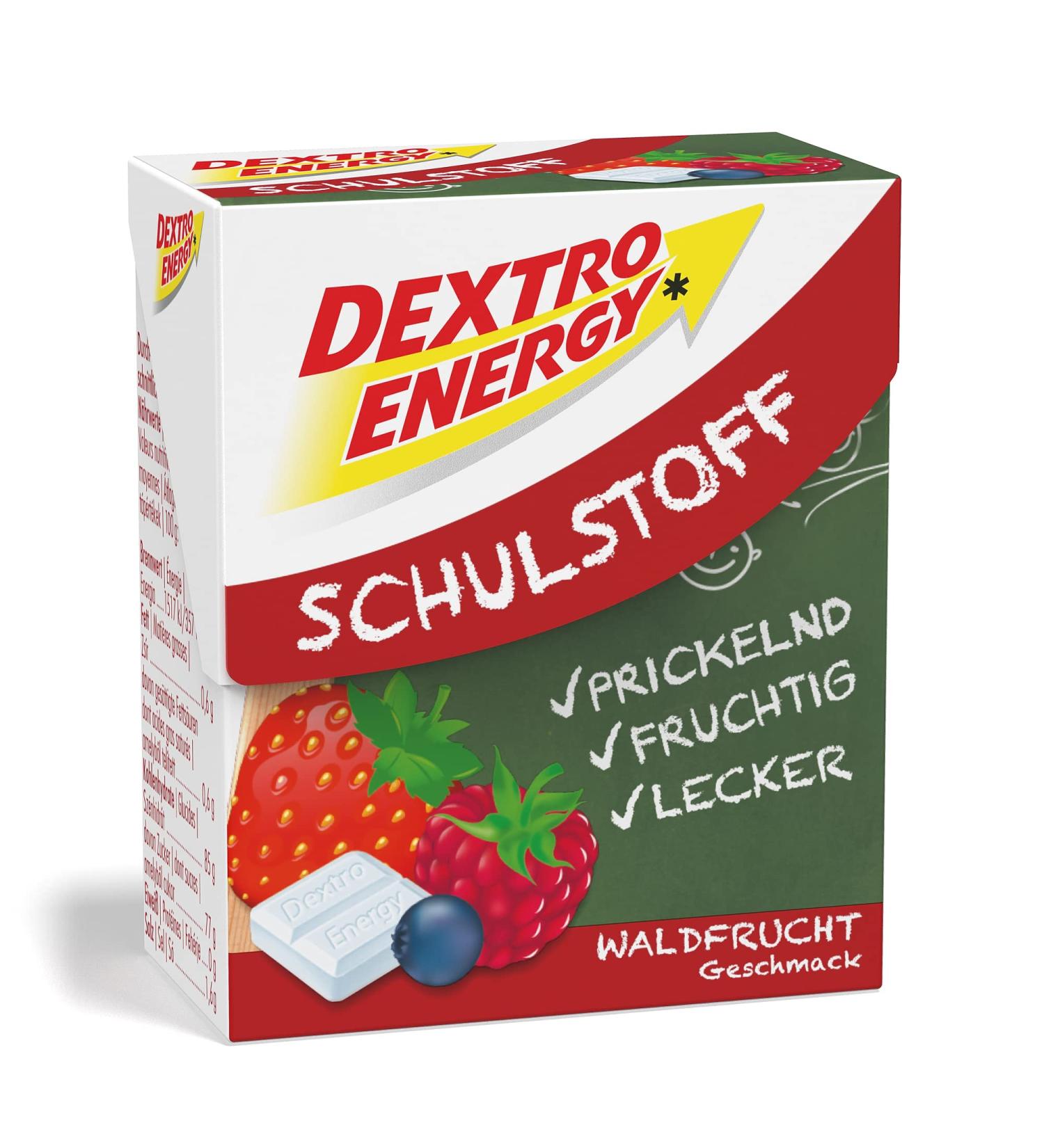 DEXTRO ENERGY School material wild fruit 50 g 1 piece dextrose for every test quickly available carbohydrates perfect for portioning packaging may vary - Buy Online on GoSupps.com