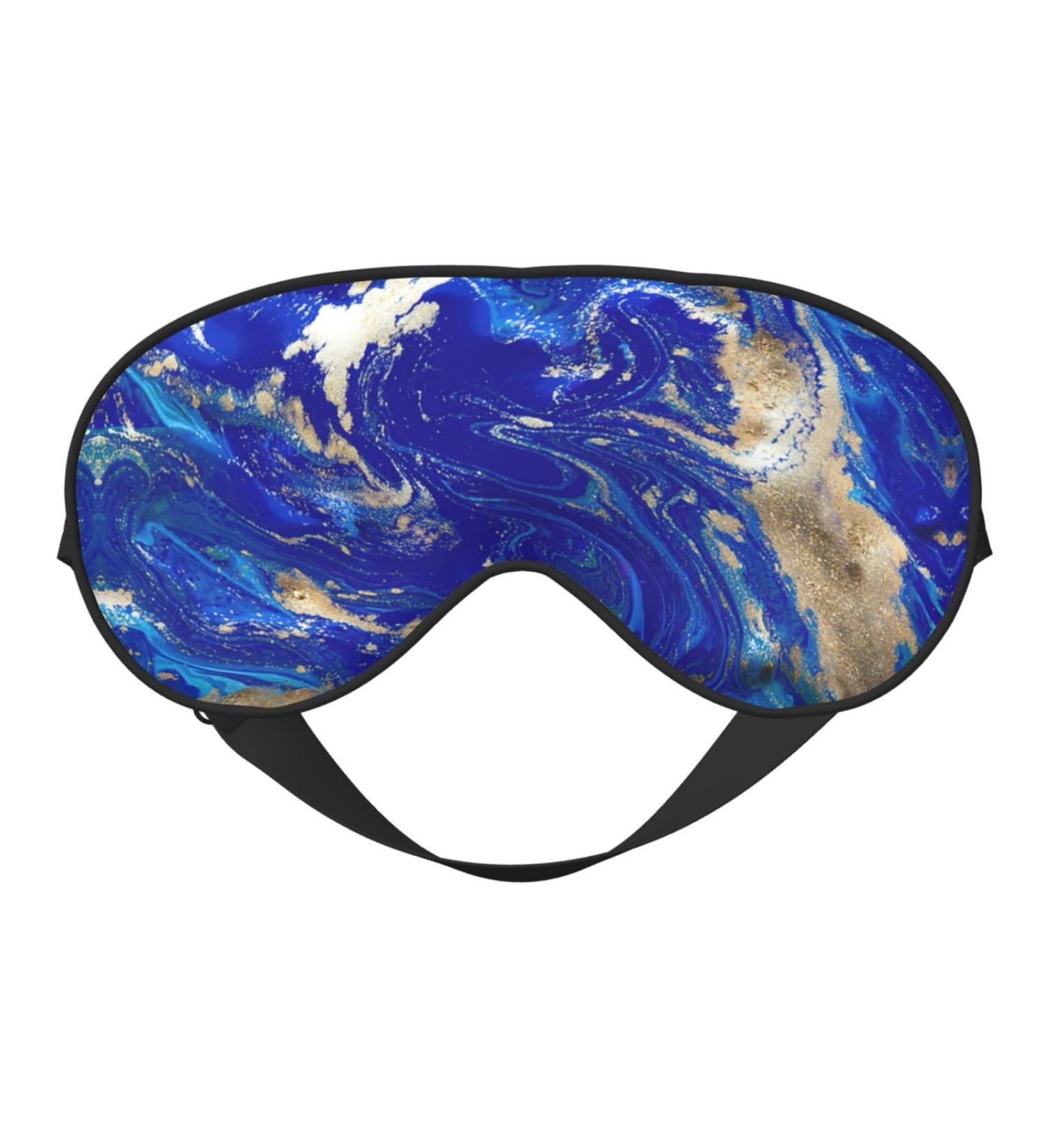 Abstract Marble Sleep Mask | Soft Adjustable Blackout Eye Mask for Men & Women - Dream Comfortably - Buy Online on GoSupps.com