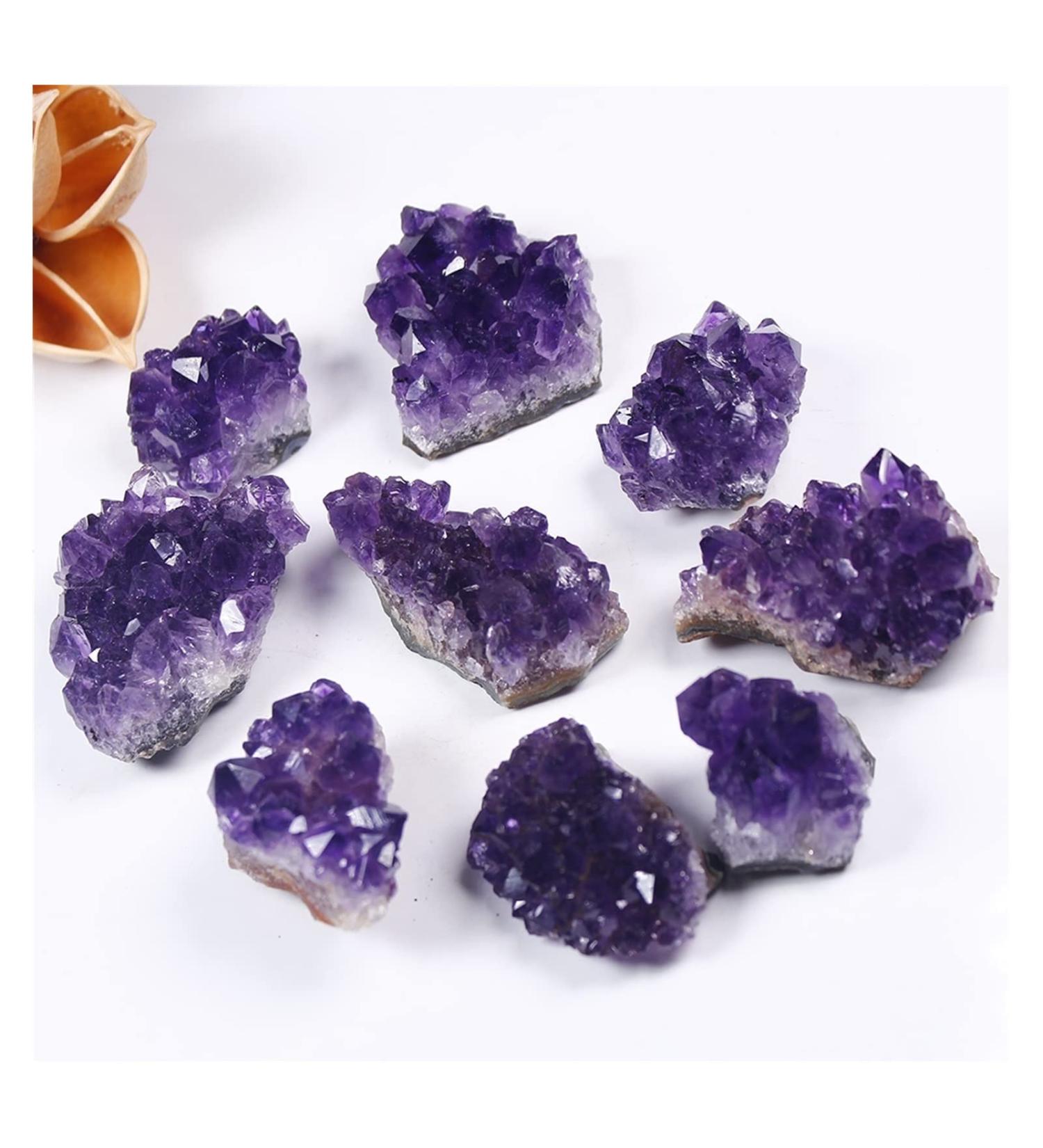 Natural Crystal Rough Natural Crystal Rough 1pcs Natural Amethyst Quartz Purple Crystal Cluster Stones Specimen Home Decoration Crafts Decoration Ornament - Buy Online on GoSupps.com