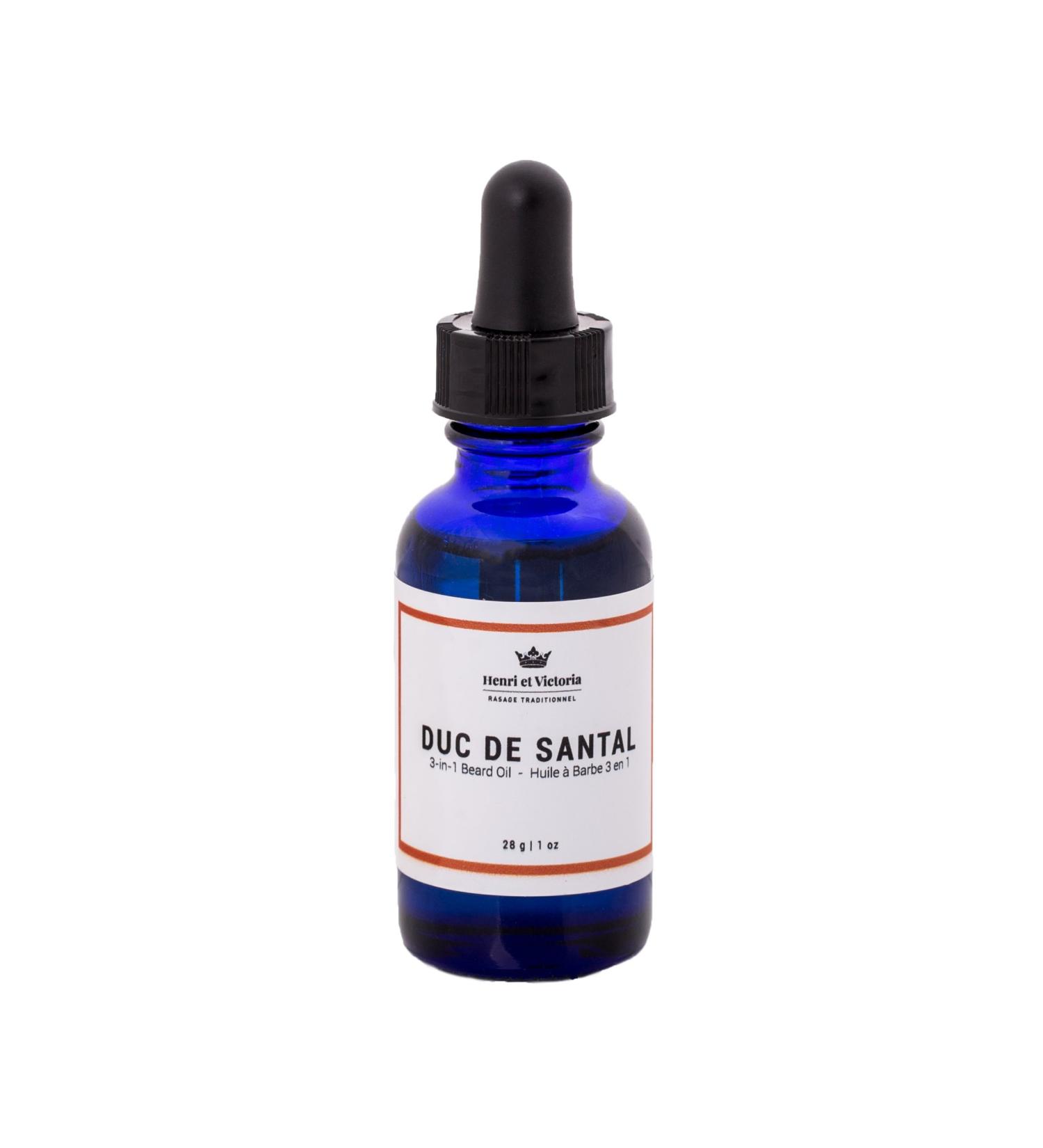 Buy Duc de Santal Beard Oil - Canadian Artisan Natural Ingredients Moisturizing & Non-Greasy - 28g (1oz - Buy Online on GoSupps.com
