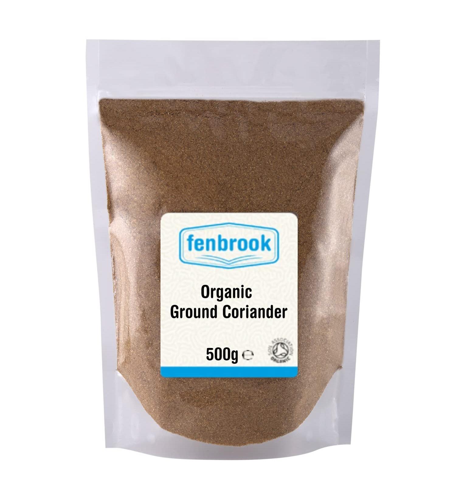 Organic Ground Coriander 500g | Certified Organic by Fenbrook Organic - Buy Online on GoSupps.com