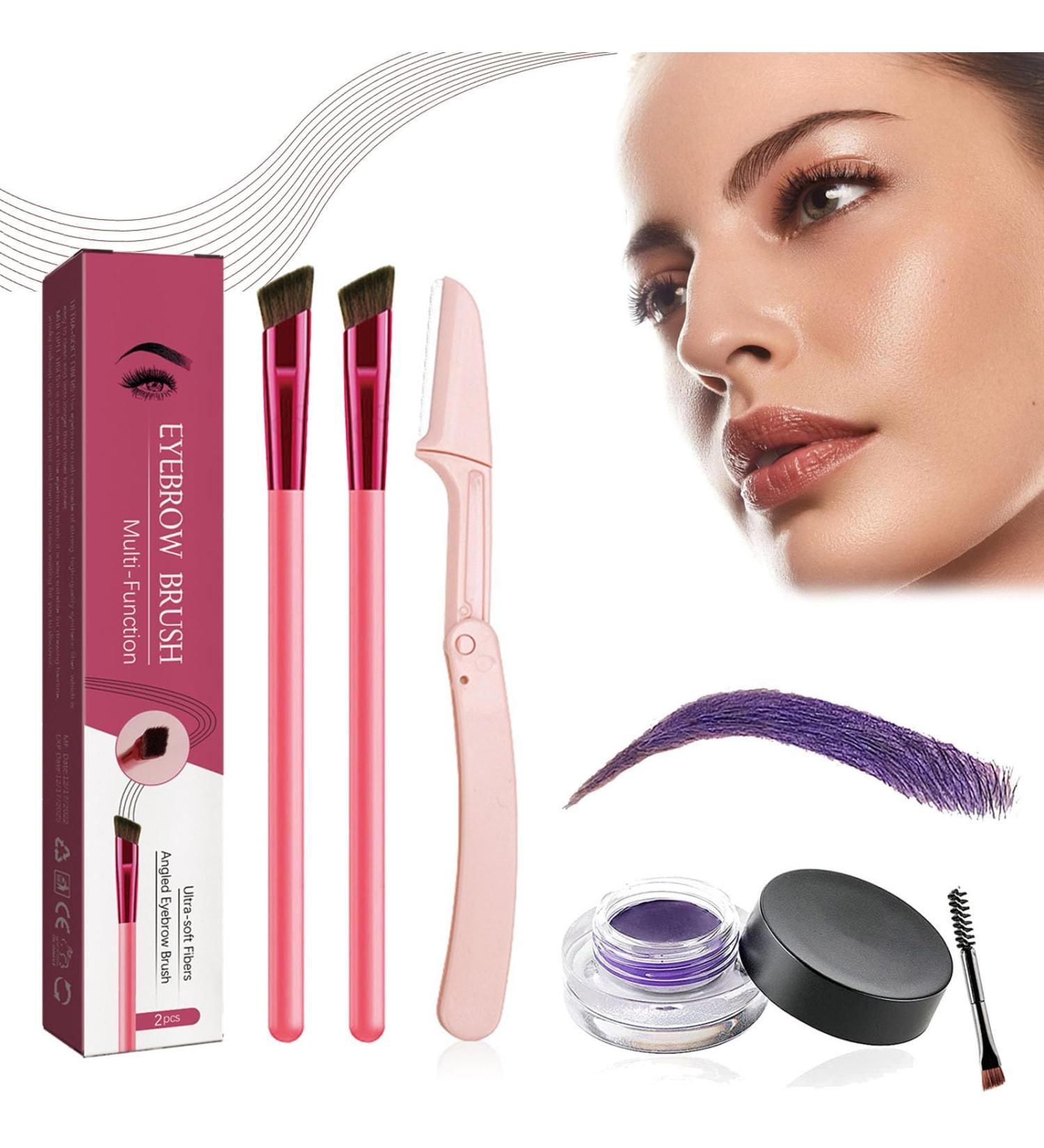 Anjoize Eyebrow Pen Anjoize 4D Laminated Brow Grooming Kit Anjoize Eyebrow Brush Home Eyebrow Care Kit 4D Laminated Ultra-thin Angled Eyebrow Brush with Waterproof Eyebrow Gel (K) - Buy Online on GoSupps.com