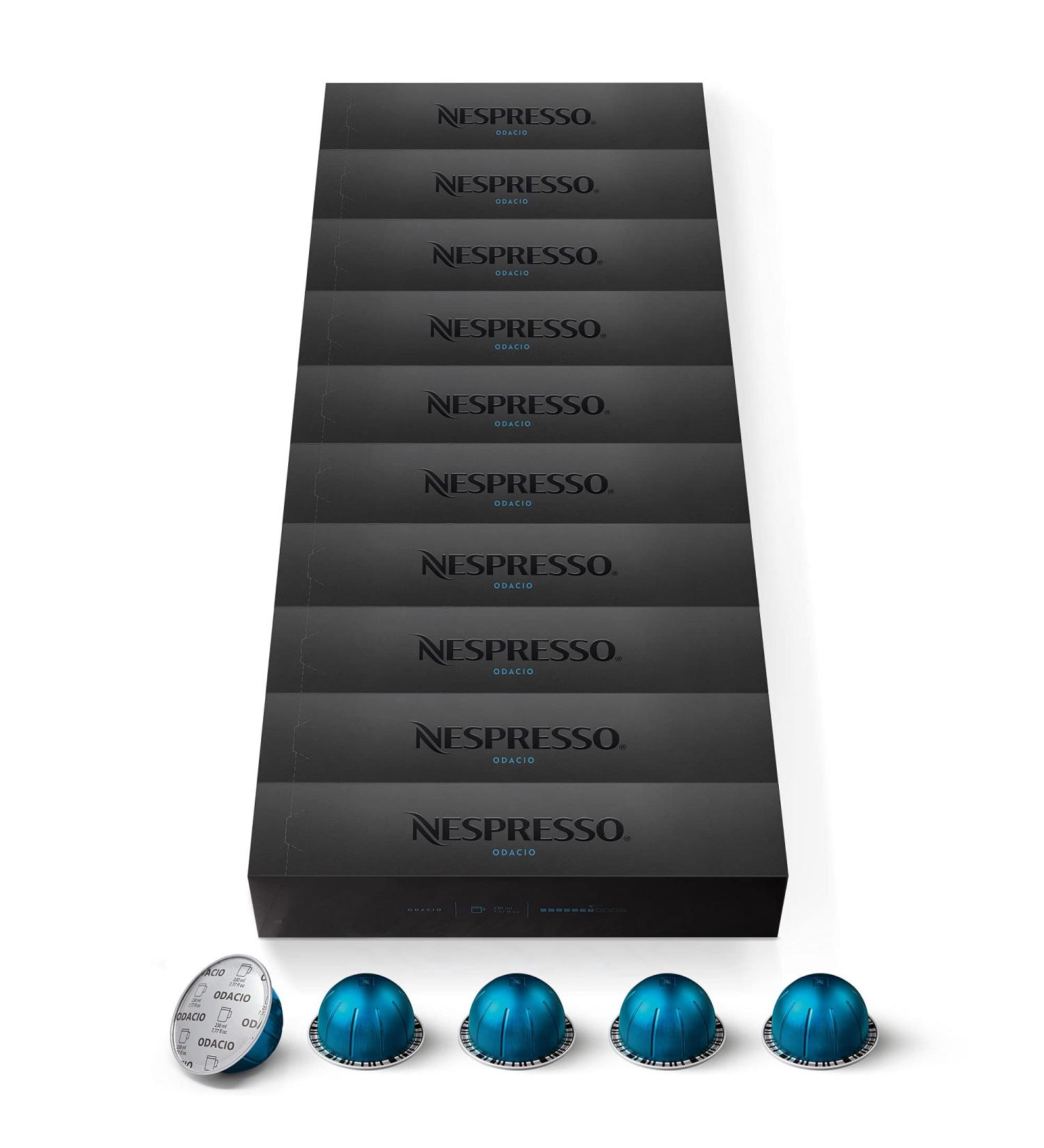 Nespresso Nespresso Vertuo 100 Odacio Coffee Capsules Intensity 7 For 230ml Mugs (10 packs of 10)