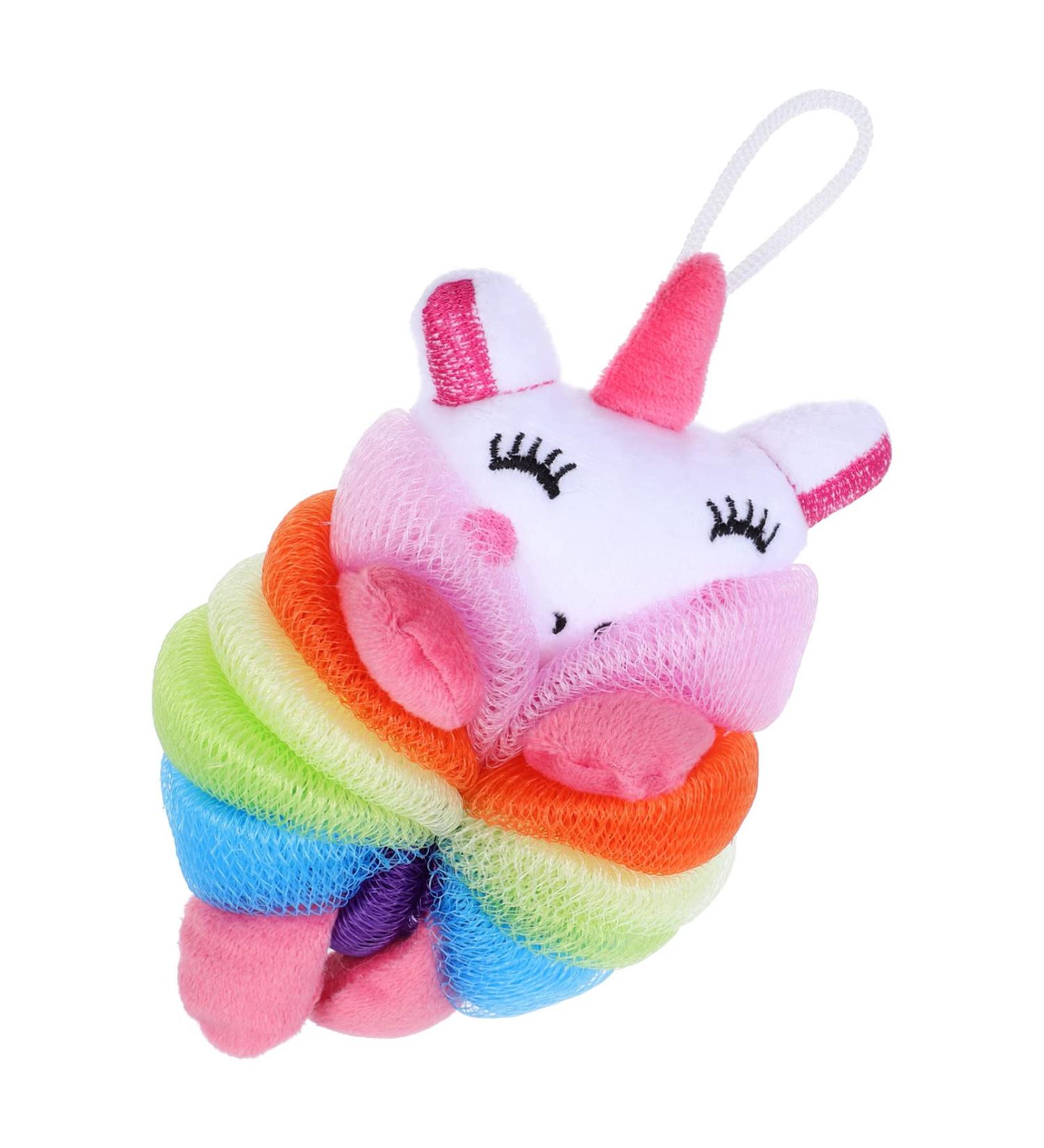 Buy Cute Cartoon Bath Ball Scrubbers | Premium Mesh Pouf & Loofah Sponge for Relaxing Showers | International Shipping Available - Buy Online on GoSupps.com