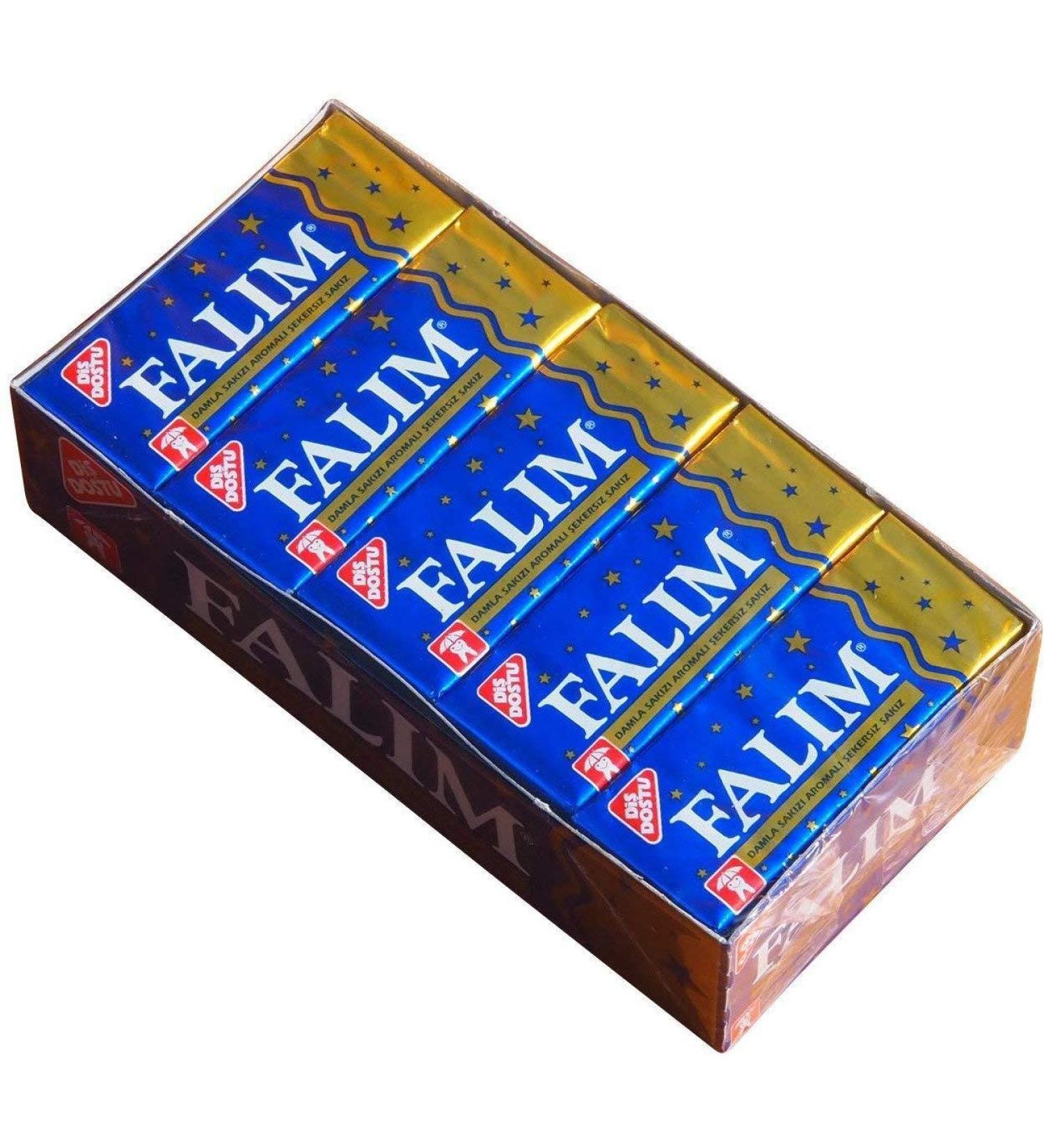 Falim Mastix chewing gum Damla box without sugar (20 x 5 pieces/140g) Mastix 100 pieces (1 pack)