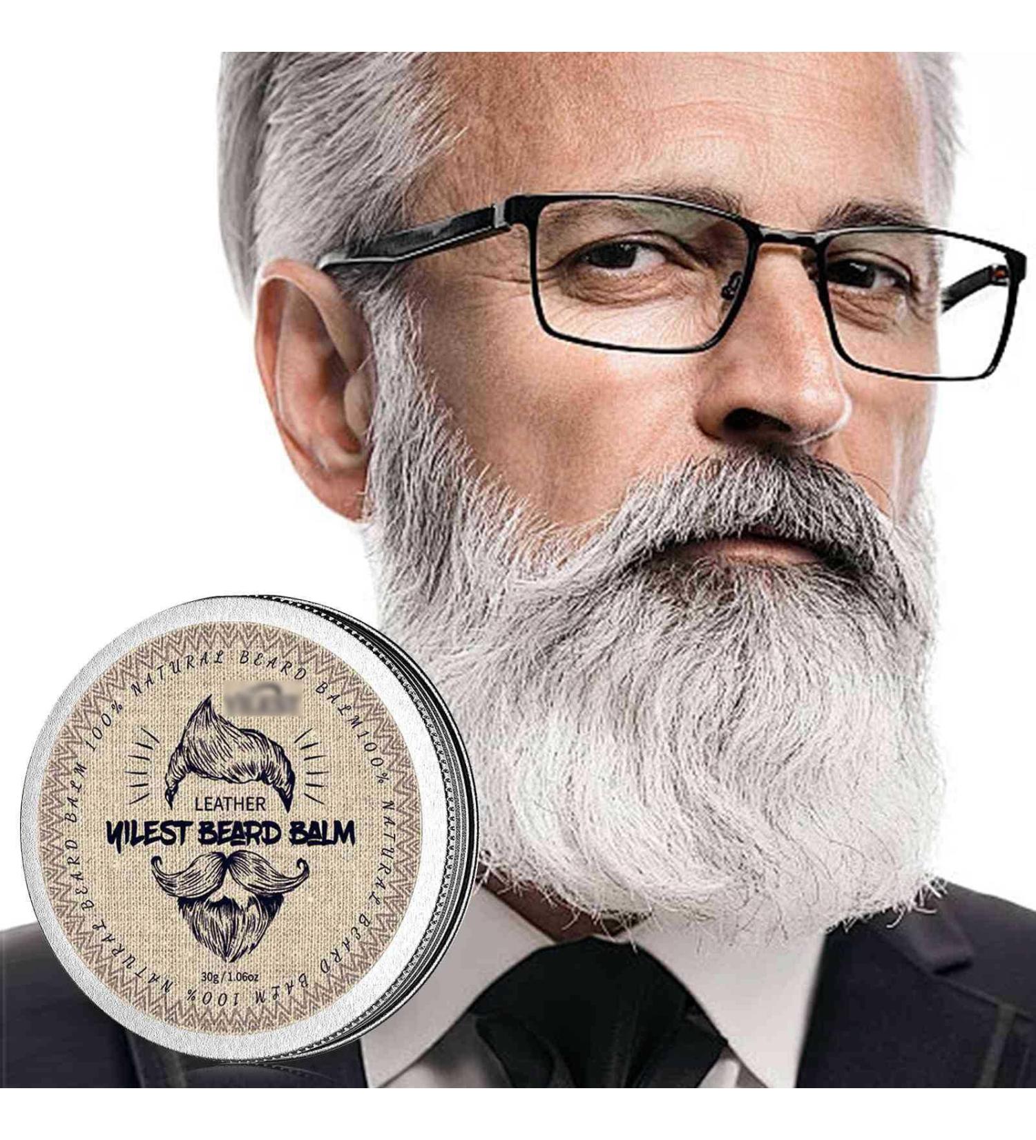 Buy Premium Beard Balm for Men - Leave In Conditioner & Styler with Coconut & Shea Butter | Nourish & Tame Facial Hair (1 oz - Buy Online on GoSupps.com