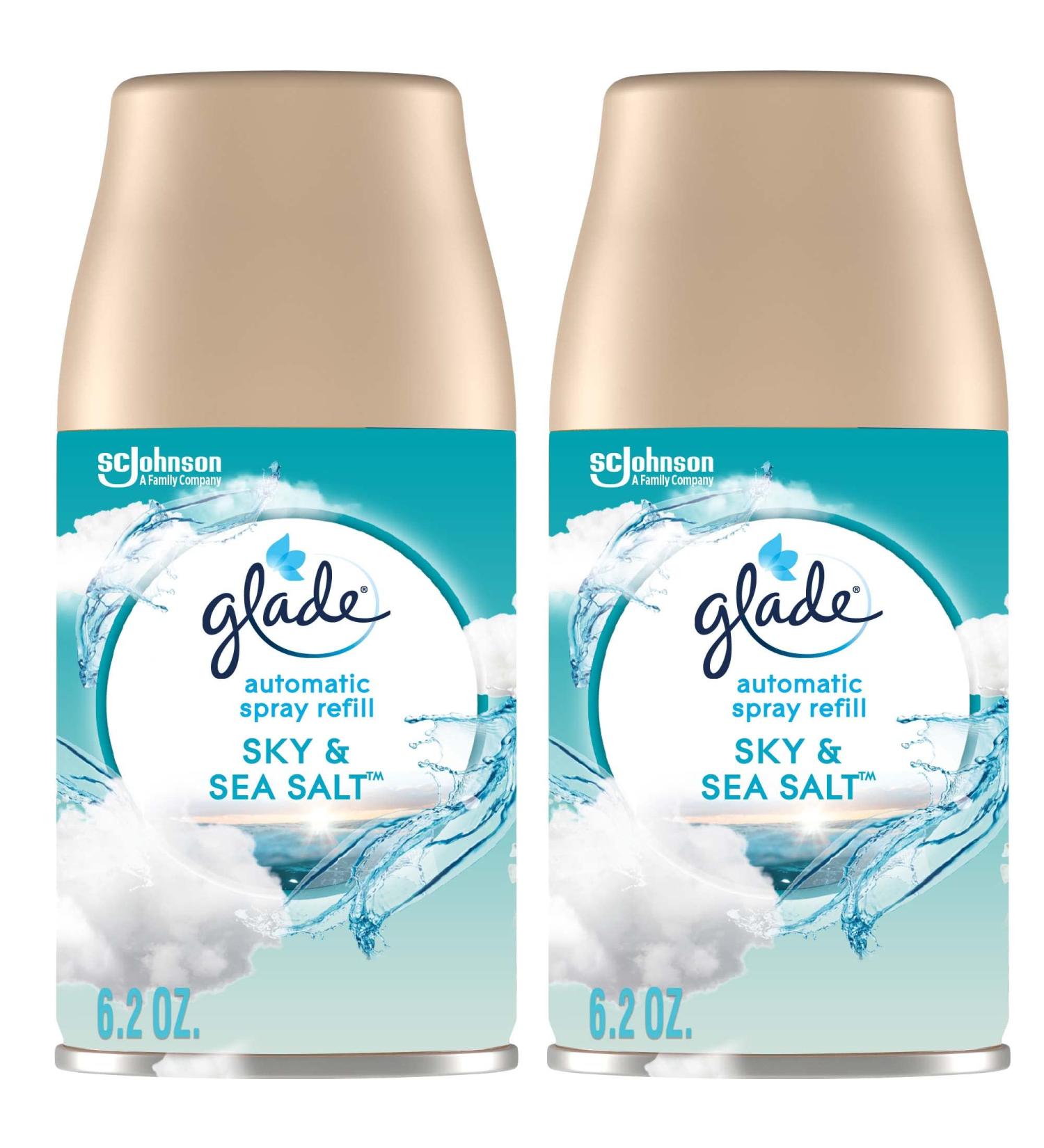 Glade Automatic Spray Refill Sky & Sea Salt Air Freshener 6.2 Oz 2 Count - Home & Bathroom - Buy Online on GoSupps.com