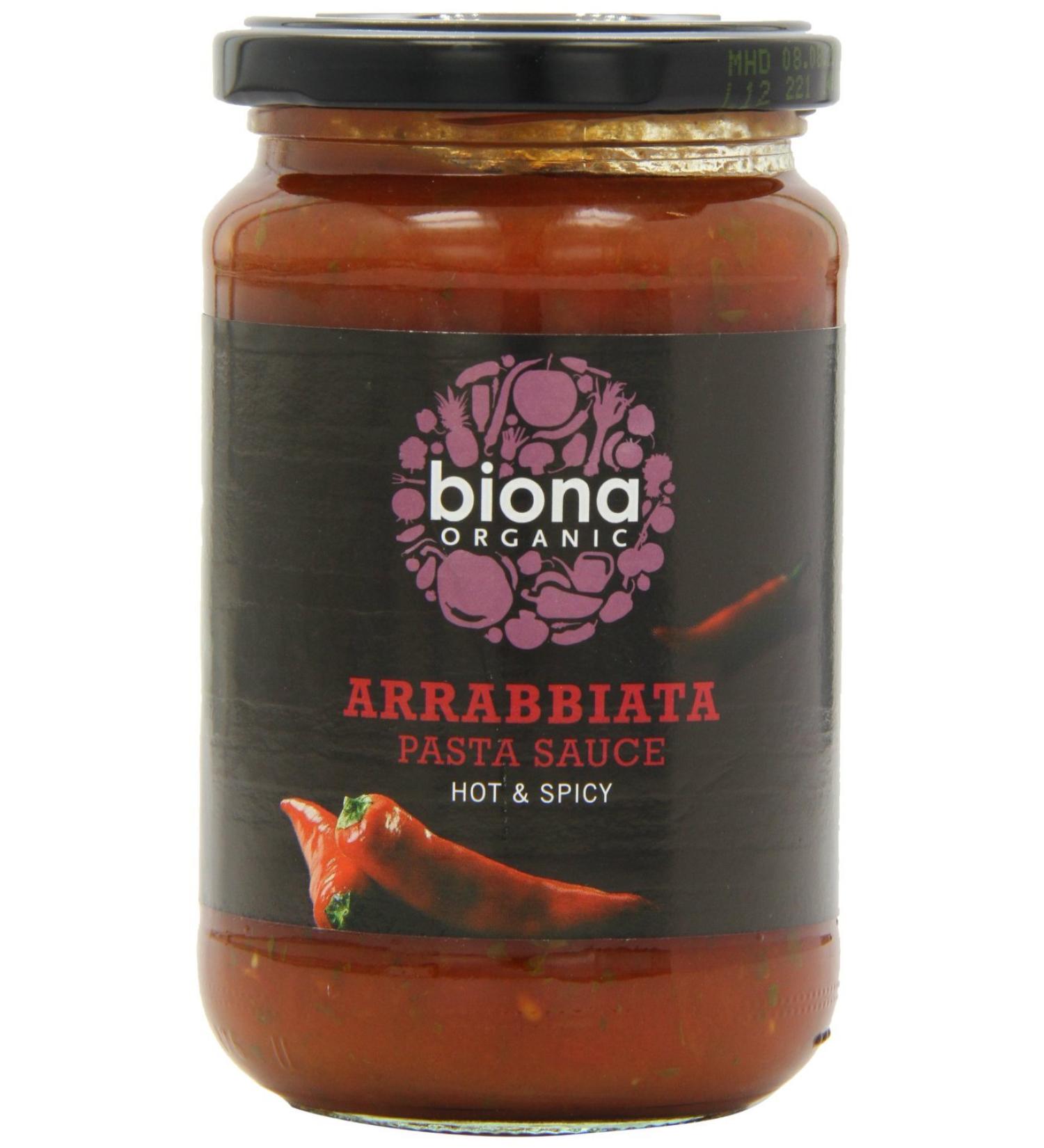  Biona Biona Organic Hot and Spicy Pasta Sauce 4 x 350 g - Buy Online on GoSupps.com