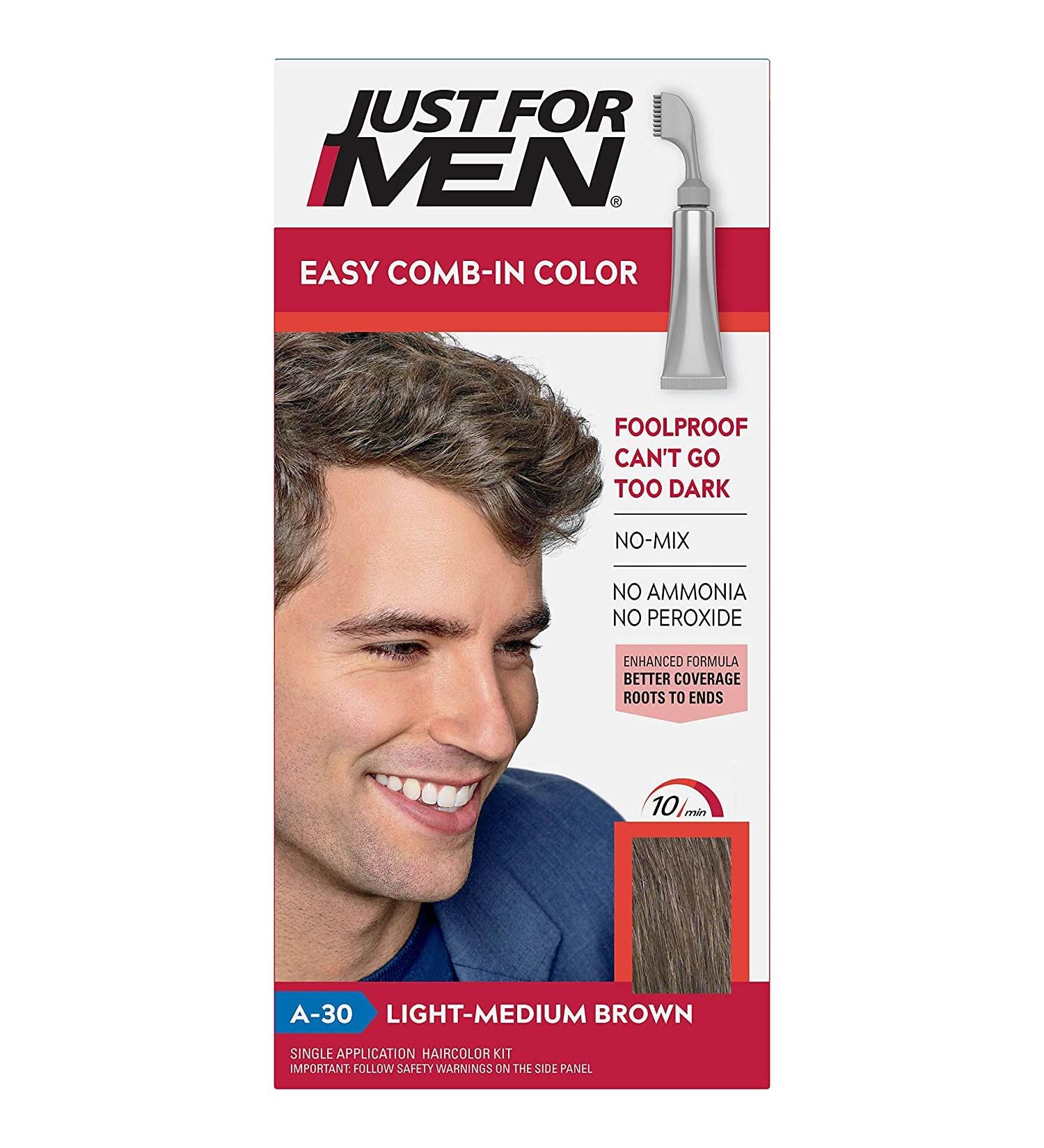 Just For Men Light Medium Brown Hair Color - 1ct | International Shipping Available - Buy Online on GoSupps.com
