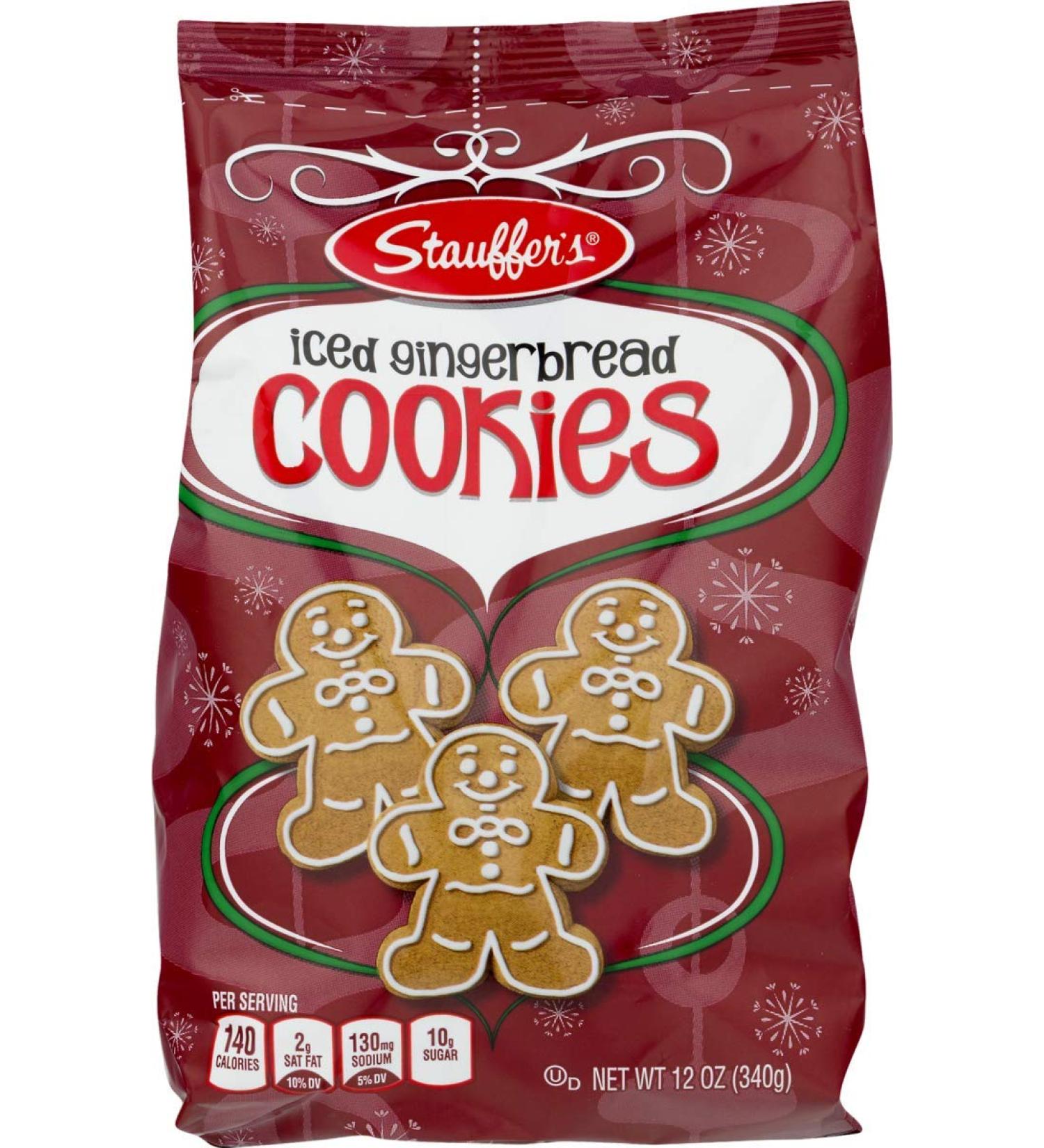 Stauffer's Holiday Cookies - Iced Gingerbread 12 Ounce 3-Pack - Festive Seasonal Treats - Buy Online on GoSupps.com