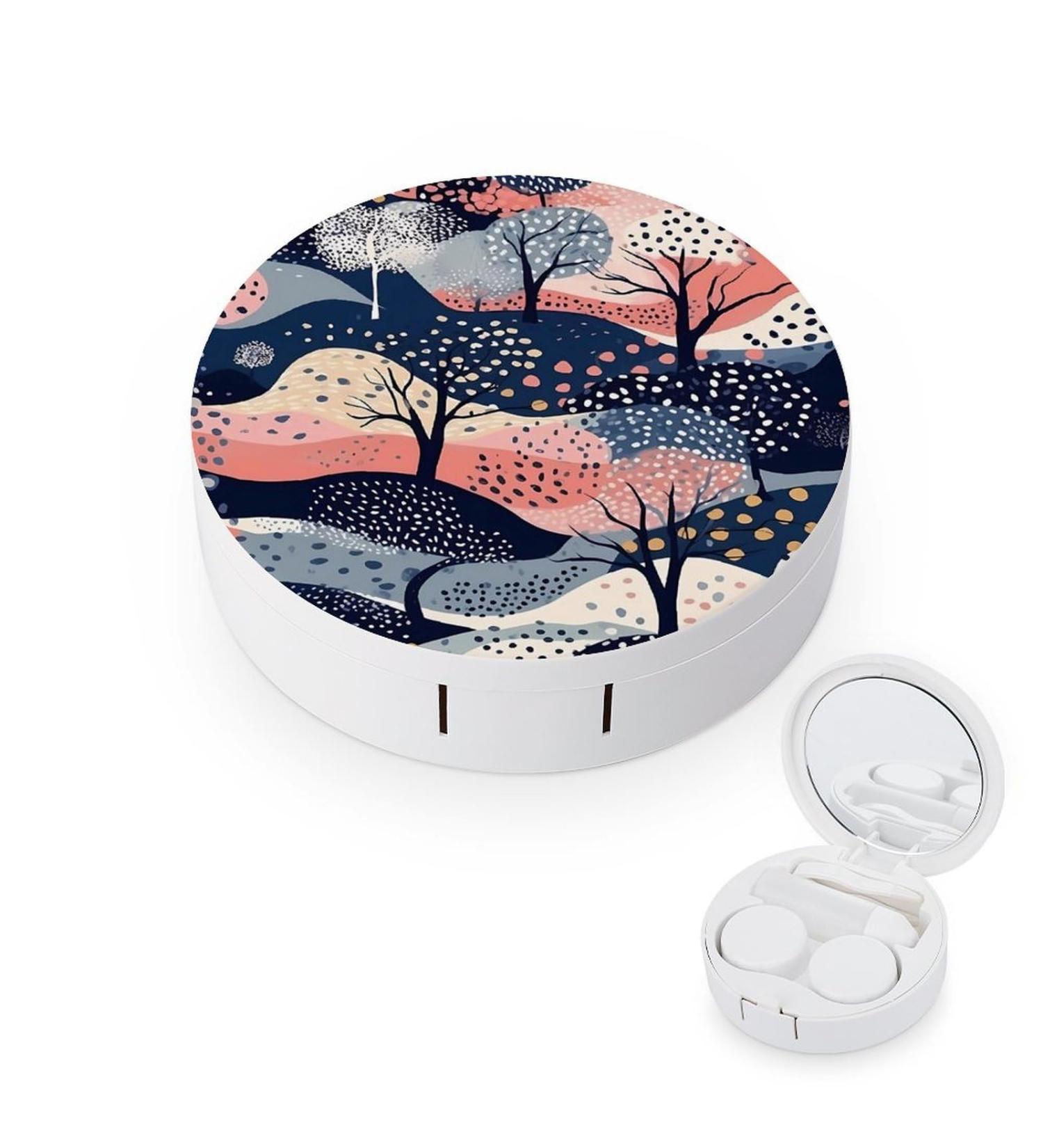 Portable Tree-Shaped Contact Lens Case | Travel-Friendly Contact Lens Storage Box - Buy Online on GoSupps.com