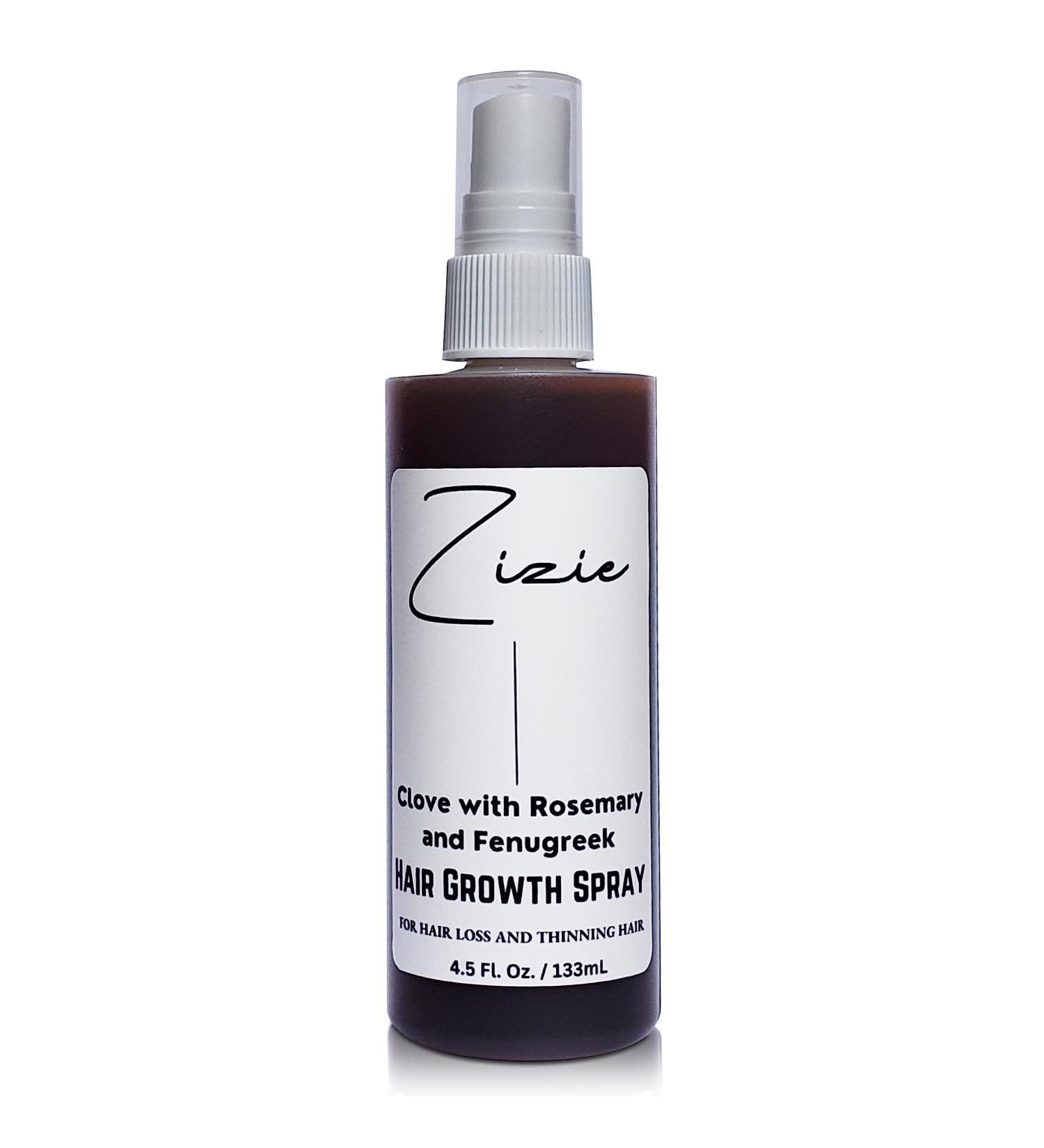 Zizie Clove Hair Growth Spray Thickening & Strengthening Formula with Rosemary Fenugreek Aloe Vera Oregano & Hibiscus for Men & Women - Buy Online on GoSupps.com