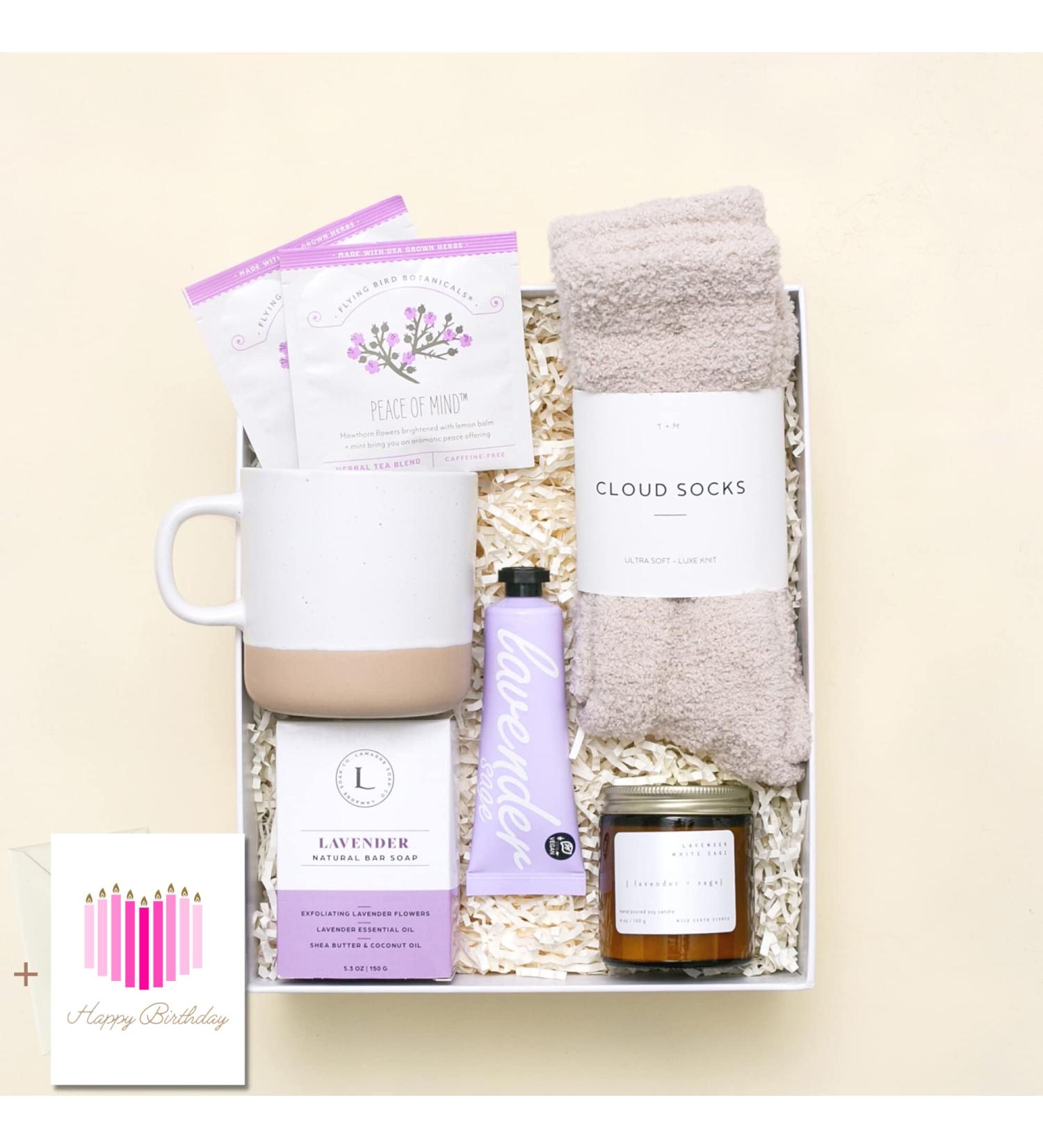 Birthday Gifts for Women - Care Package for Her | Thinking of You, Sympathy, Self-Care, Get Well Soon | Spa Gift Basket with Happy Birthday Card - Buy Online on GoSupps.com