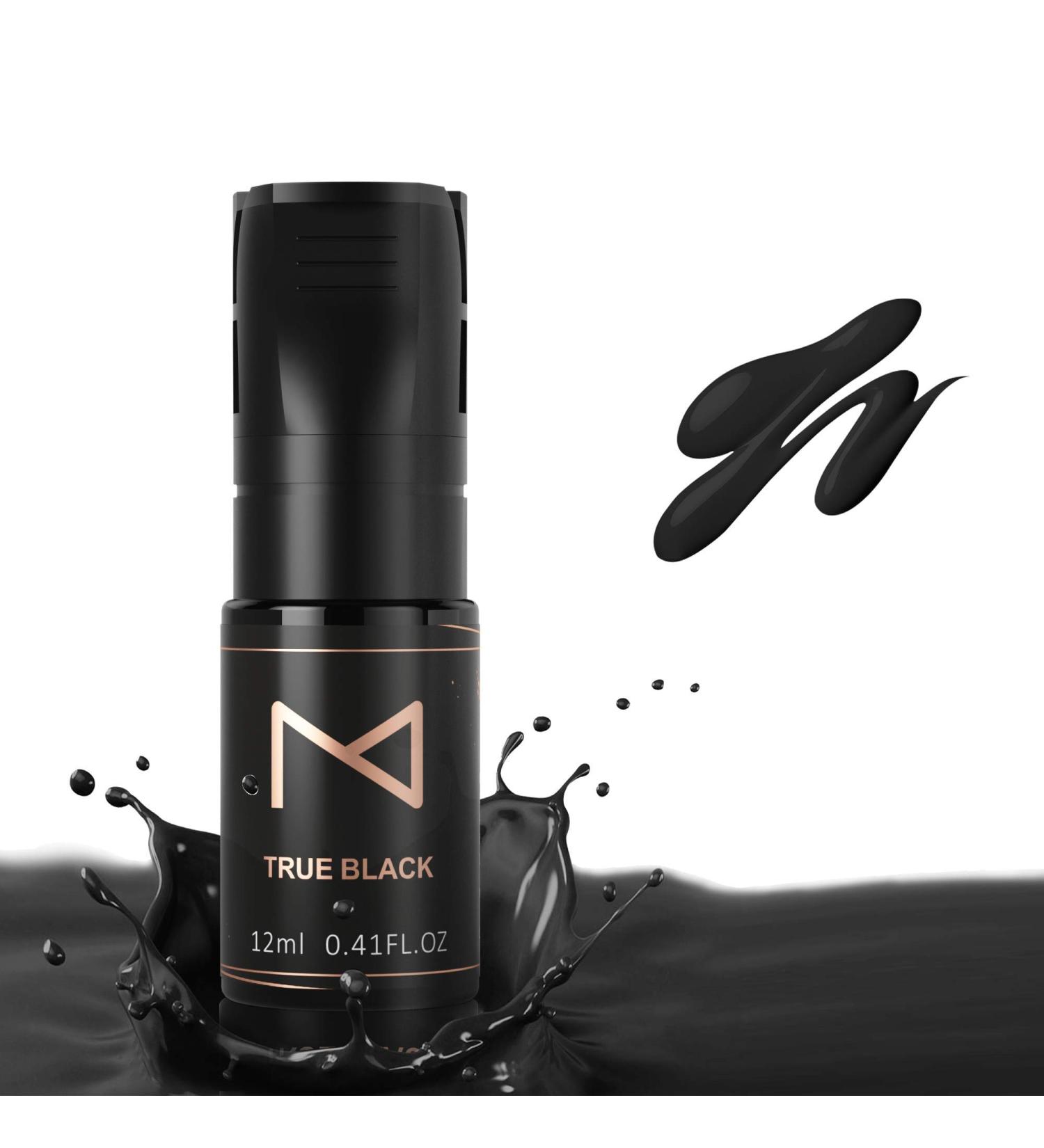 Mellie Microblading M Cosmetic LIQUID Pigment 12ml for Eyebrows - True Black - Medical Grade - Professionals Only - Buy Online on GoSupps.com