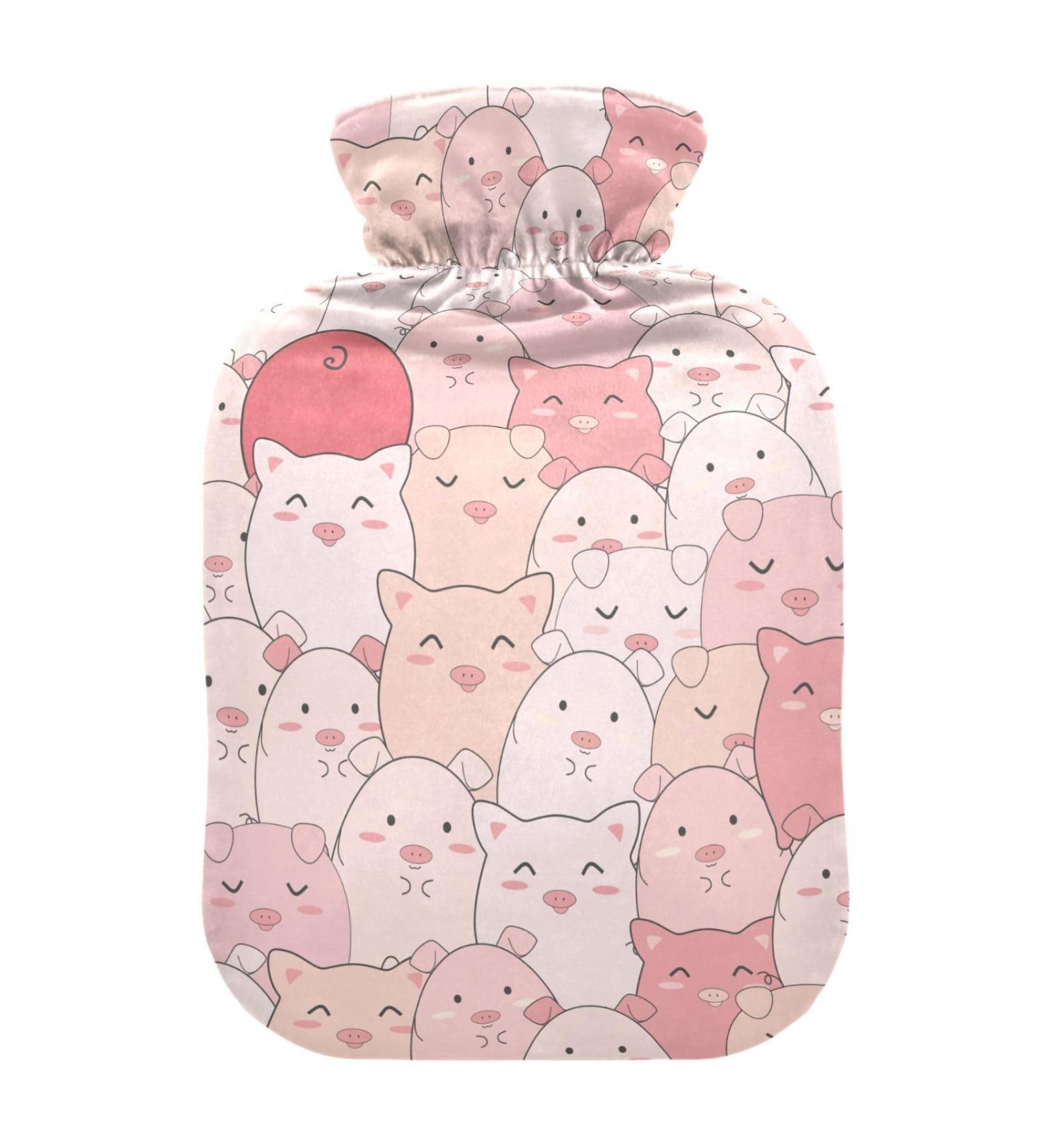 Sweet Pigs Hot Water Bottle - 2L Heat Bottle for Pain Relief & Warmth | Ideal for Neck Shoulders Hands & Feet - Buy Online on GoSupps.com