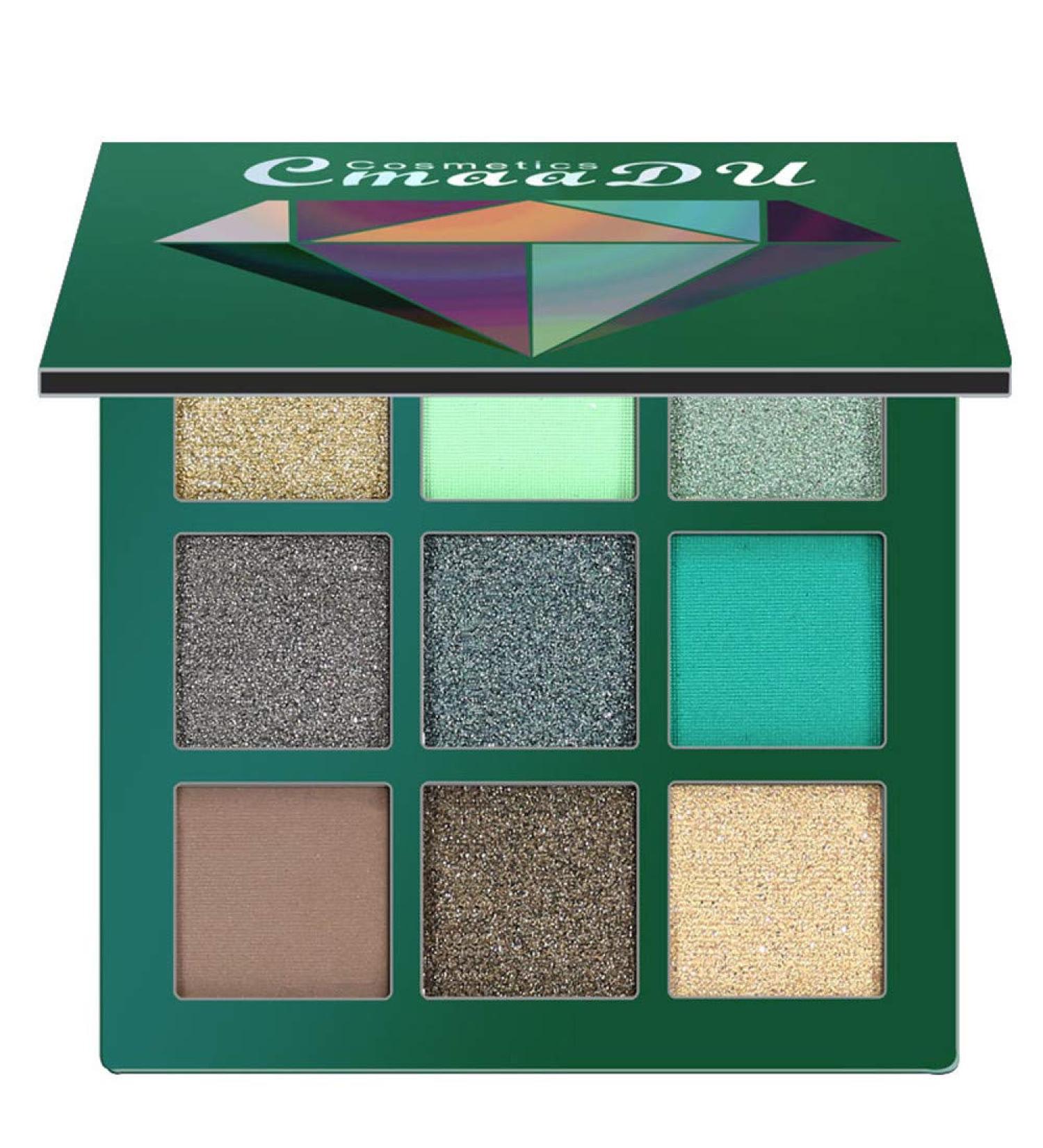 LoveLeiter Cosmetic Matte Eyeshadow Cream Palette Shimmer Palette Shimmer Set 9 Colors Pressed Eyeshadow Smokey Shimmer Eyeshadow Pigments Powder Makeup