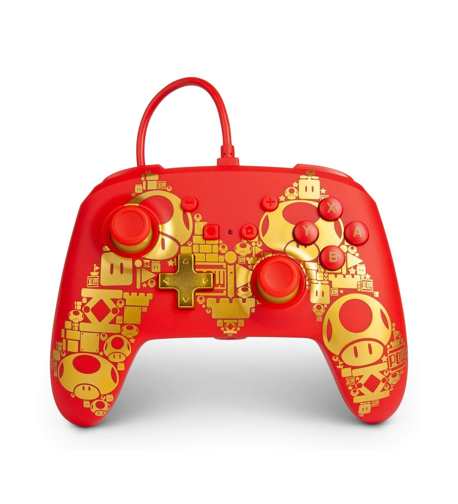 PowerA Enhanced Wired Controller for Nintendo Switch - Mario Gold M Gamepad - Buy Online on GoSupps.com